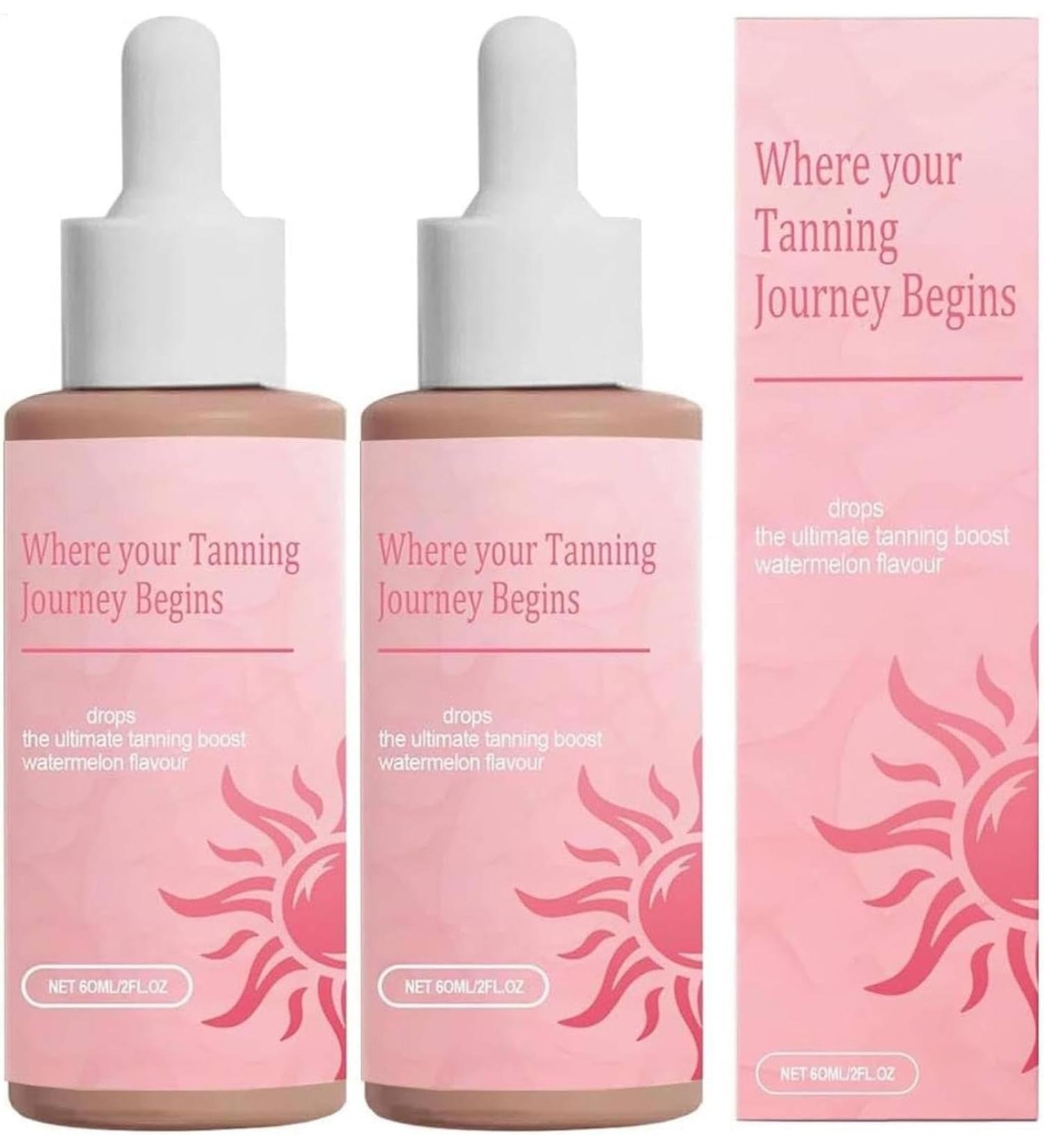 FLLUOUZH 2025 New Advanced Sunless Tanning Drops to Drink Enhances Natural Tan Promotes Skin Health and Pigmentation Moisturizes Skin No Streaks SunKissed Glow 2 PCS - Buy Online on GoSupps.com