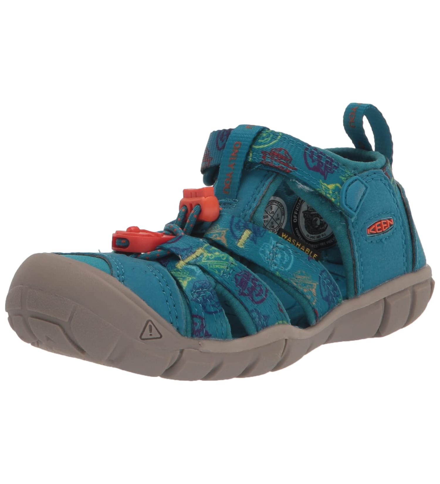 KEEN Unisex Kid's Seacamp 2 CNX Sandal - Smokey Bear Fjord Blue | Size 4 UK Child - Buy Online on GoSupps.com