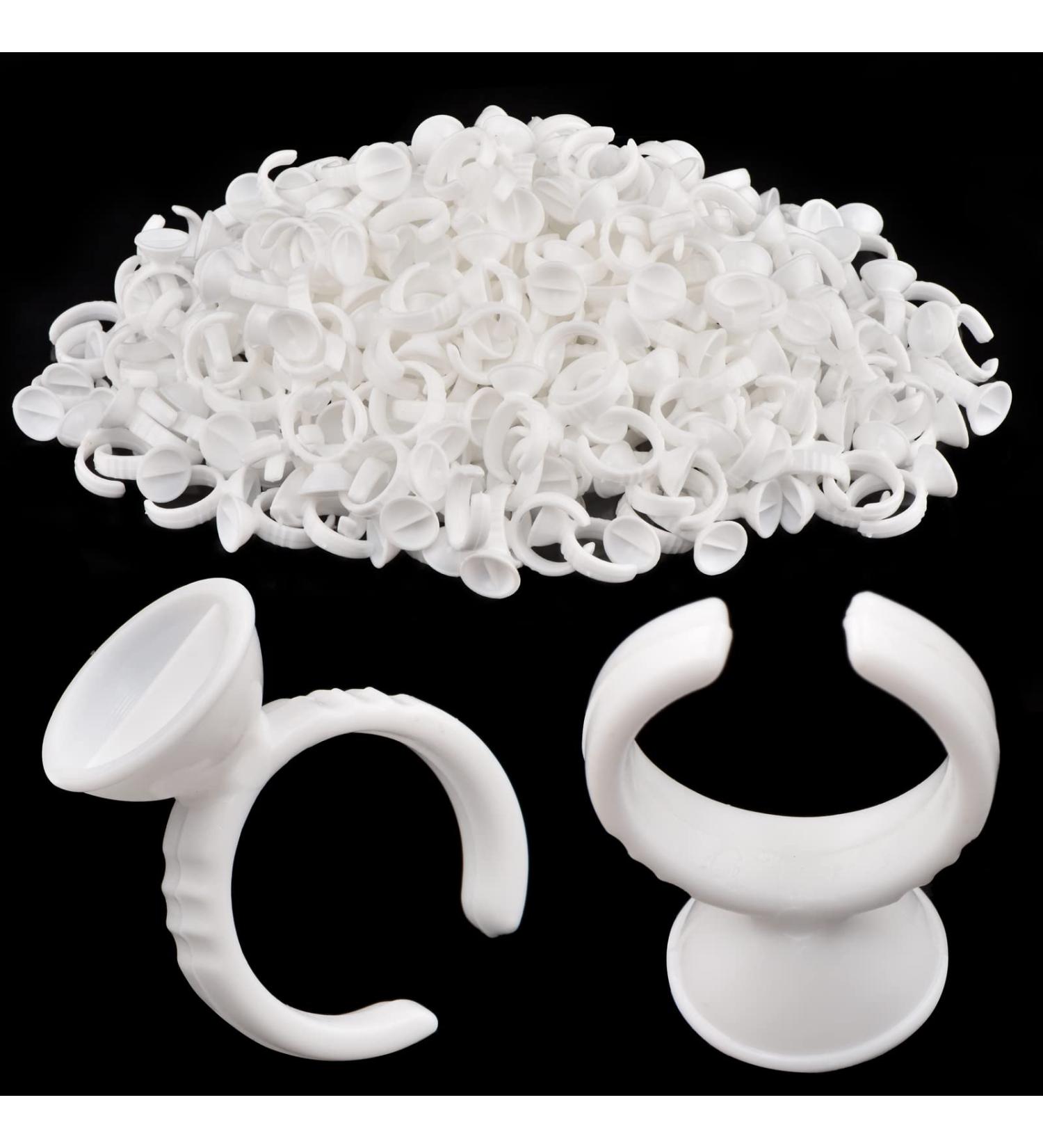 300PCS Lash Extension Glue Ring Holder Sticker - Lash Tech Supplies for Eyelash Extensions and Nail Art - Buy Online on GoSupps.com