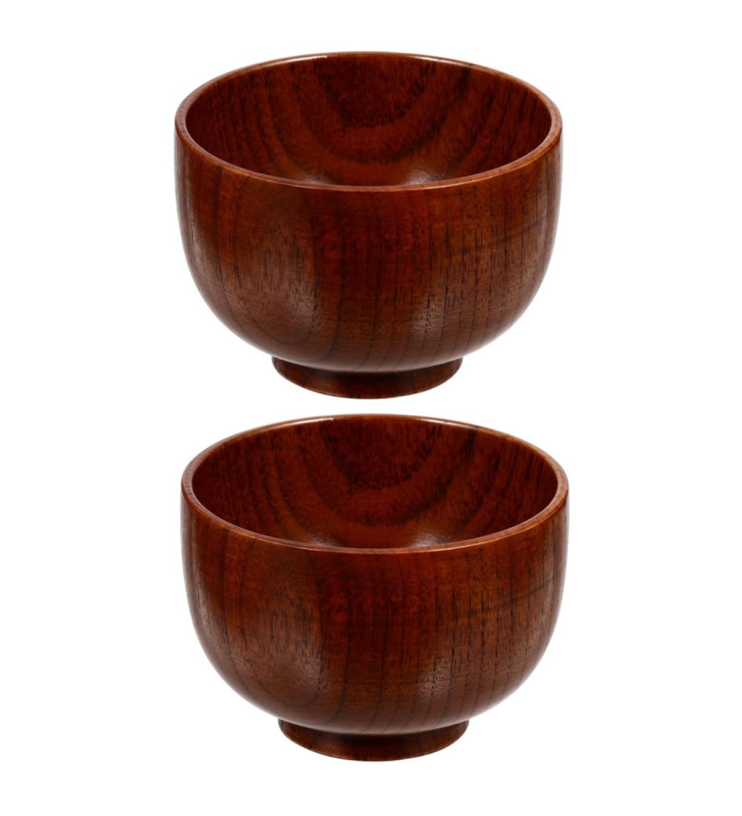 Angoily Wooden Razor Cleaning Bowl | Dual Serving Container for Shaving Foam & Soap | Travel-Friendly Bath Accessory - Buy Online on GoSupps.com