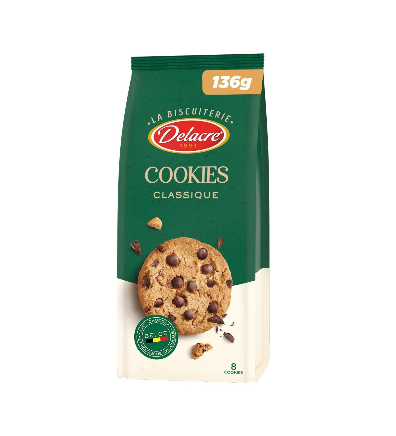 Cookies P pites de Chocolat DELACRE COOKIES - 136g Lot De 4 - Par Lot