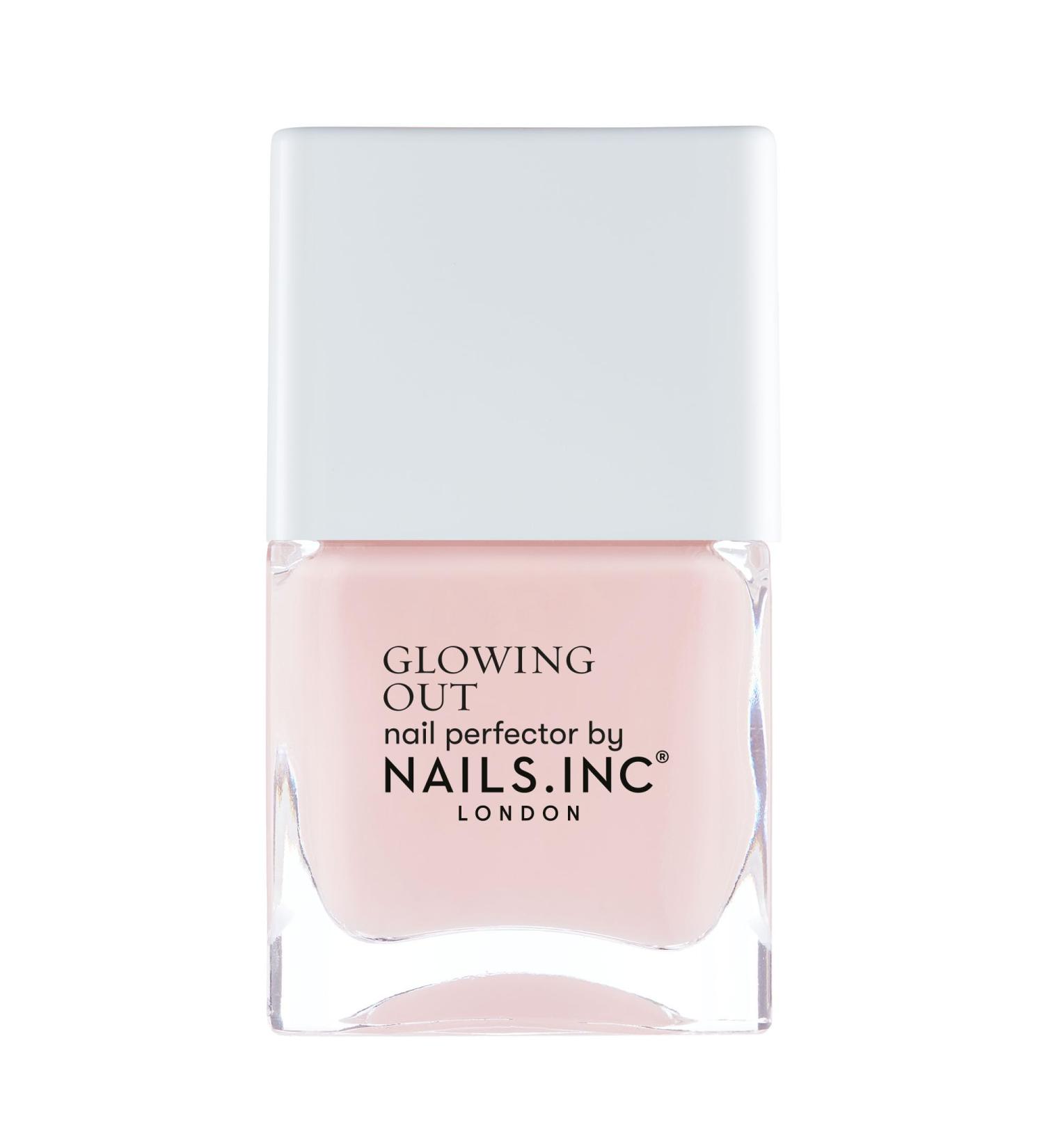Nails.INC Glow With The Flow Glow-Enhancing Nail Perfector Polish Sheer Peach - Buy Online on GoSupps.com