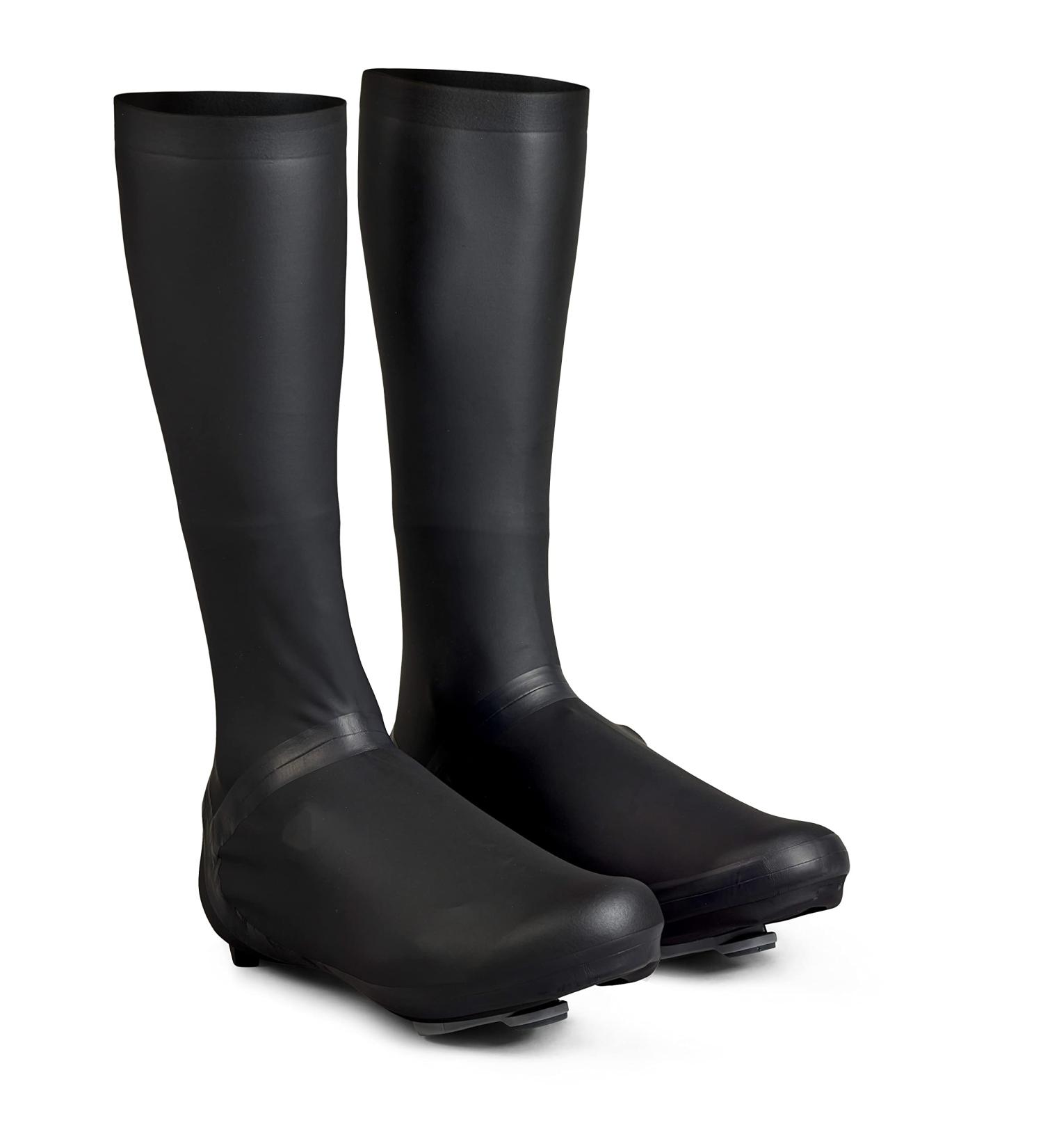 GripGrab AquaShield High Cut Road Bike Rain Overshoes | Zipperless Long Aero Cycling Overshoes for Size L (42/43) - Black - Buy Online on GoSupps.com