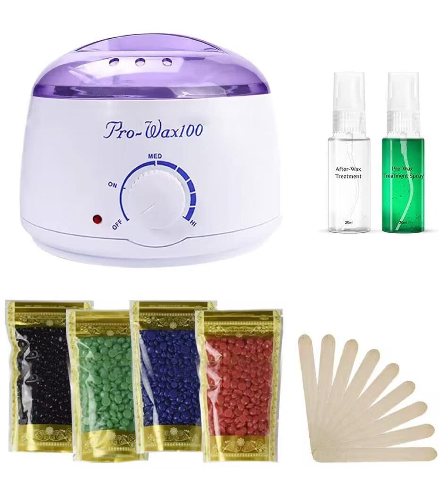 Portable Electric Wax Warmer for Total Body Hair Removal - Facial, Bikini, Armpit - Home Spa Kit for Women, Men - Melting Pot Heater Accessories - Buy Online on GoSupps.com