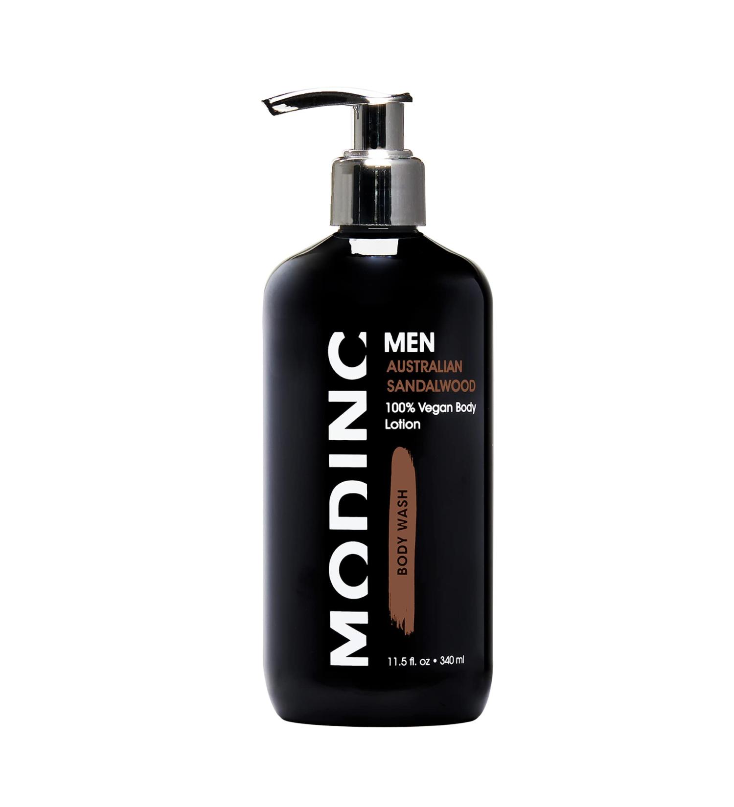Modinc Luxury Australian Sandalwood Body Wash Hydration Blend Vegan Cruelty Free Pump 11.5 Ounces - Buy Online on GoSupps.com