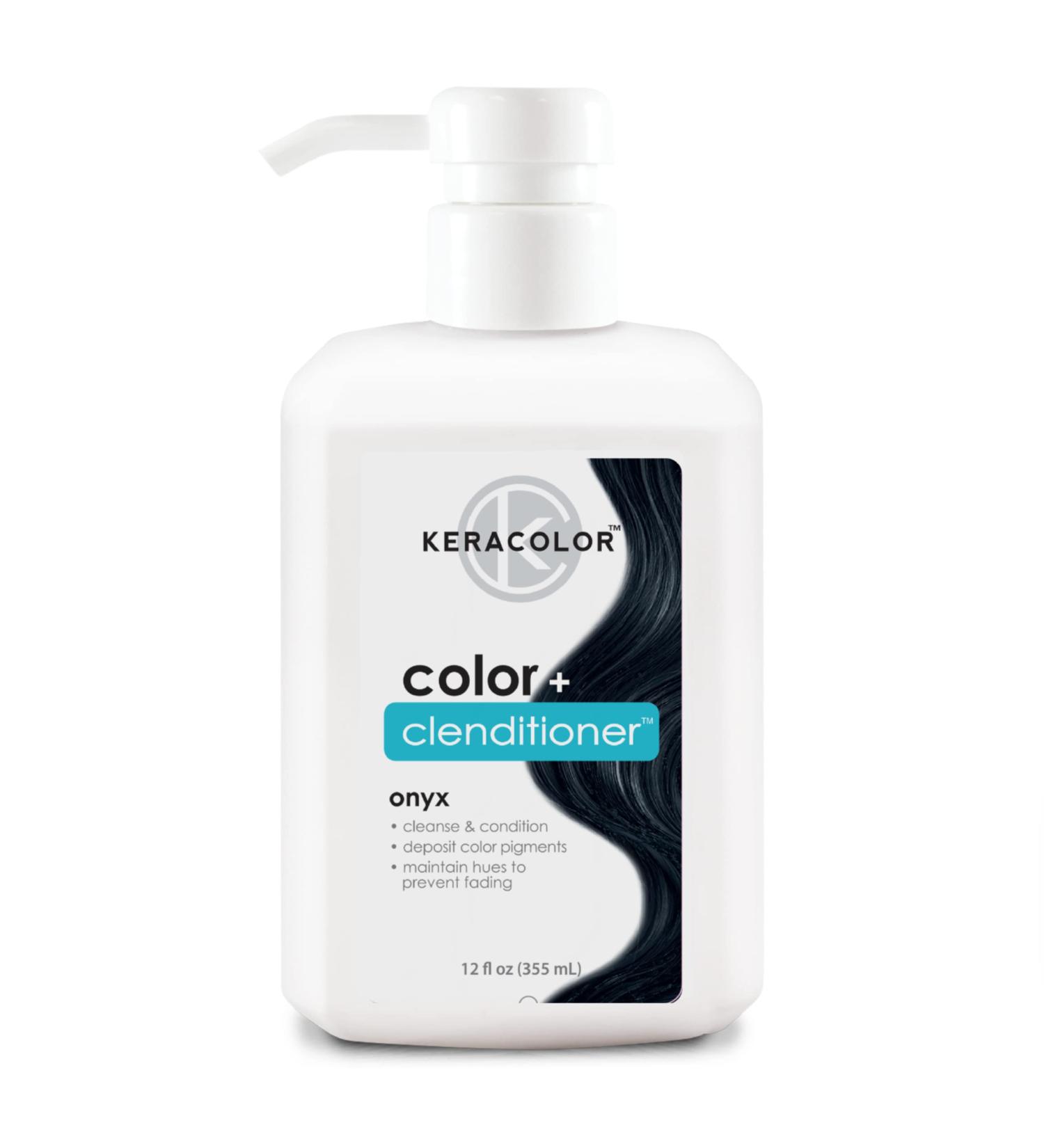 Keracolor Clenditioner Hair Dye 12 Fl Oz - Semi Permanent Color Depositing Conditioner (Onyx) - Buy Online on GoSupps.com