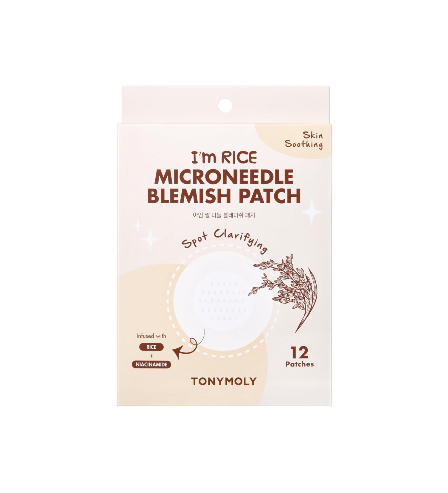 TONYMOLY I'm Rice Microneedle Blemish Patch | Best Acne Treatment for Clear Skin | Fast International Shipping - Buy Online on GoSupps.com