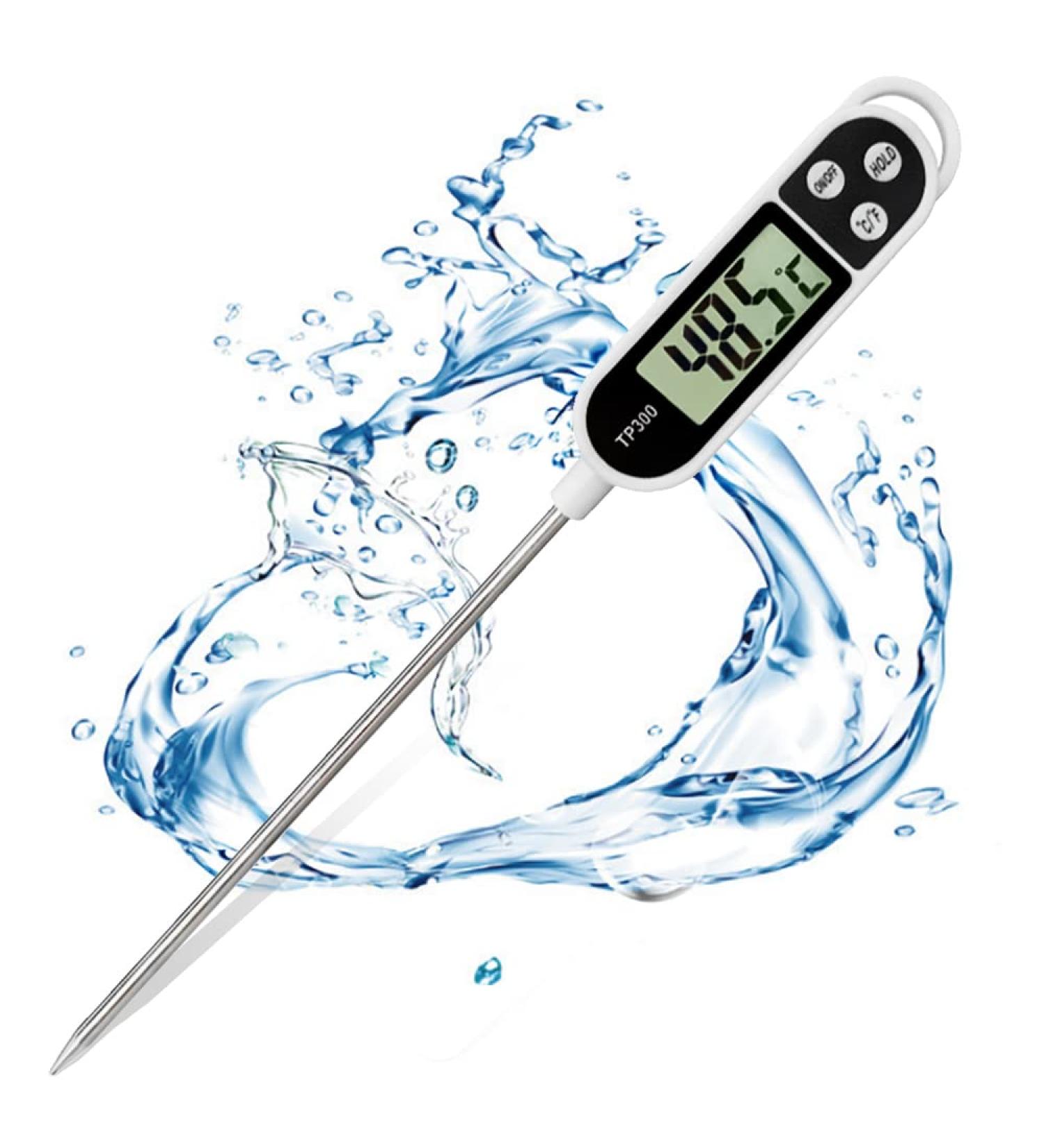 High-Precision Grill & Meat Thermometer | Instant Read LCD Kitchen Thermometer for BBQ Grilling & Cooking - Perfect for Food Enthusiasts - Buy Online on GoSupps.com