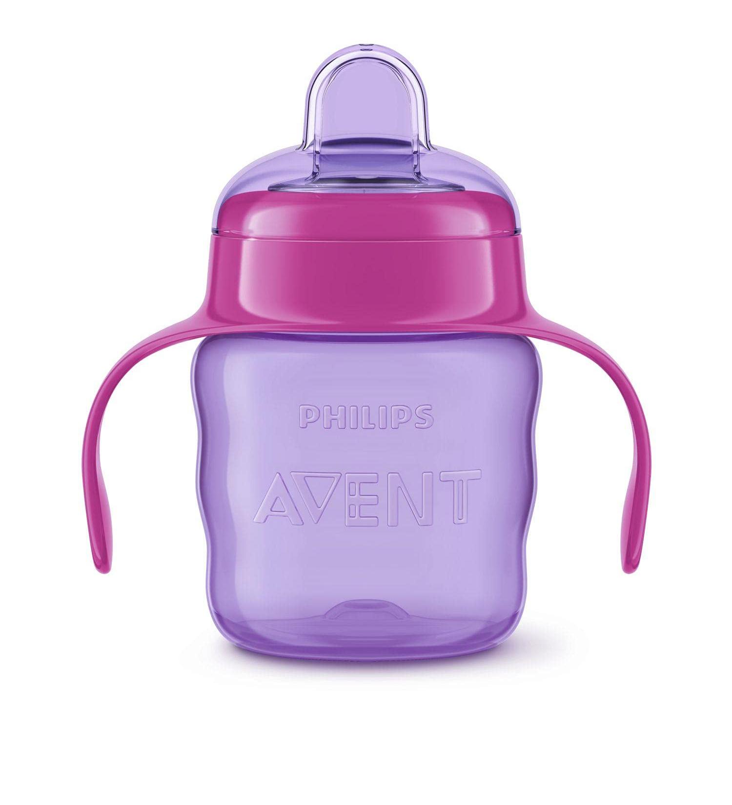 Philips Avent Auslauffl schchen Easy SIP - BPA-frei sp lmaschinenfest 200ml 6 Monate+ lila/rosa - SCF551/03 - Buy Online on GoSupps.com
