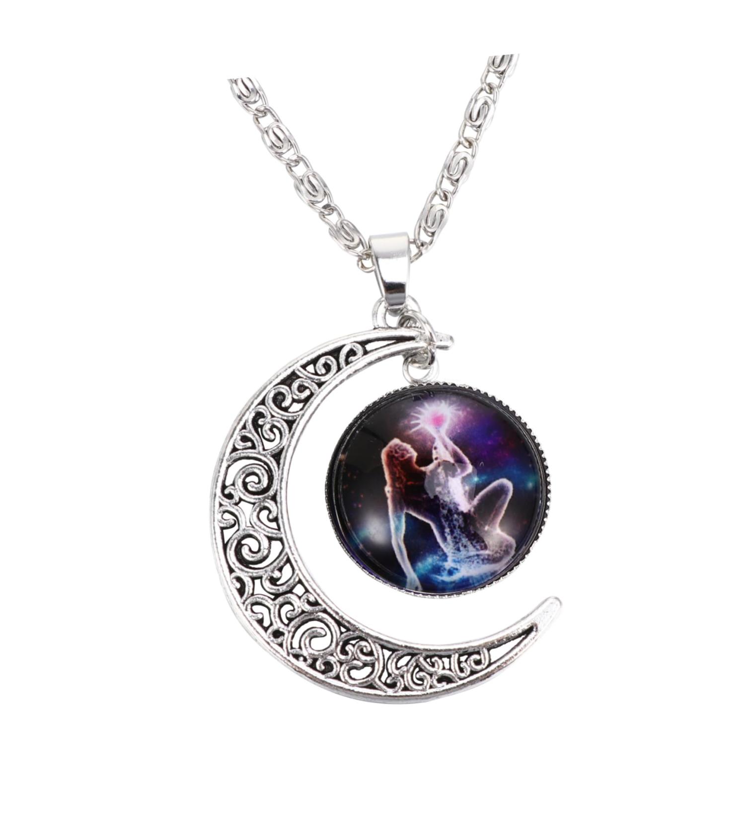 PRETYZOOM Necklace Pendant Vintage Glass Ornaments Miss Constellation Alloy Accessories - Buy Online on GoSupps.com