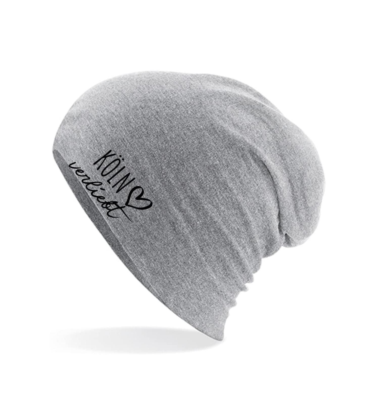 Huuraa Beanie Cologne in Love | Unisex Heather Gray Hat | Personalized City Gift for Friends & Family - Buy Online on GoSupps.com