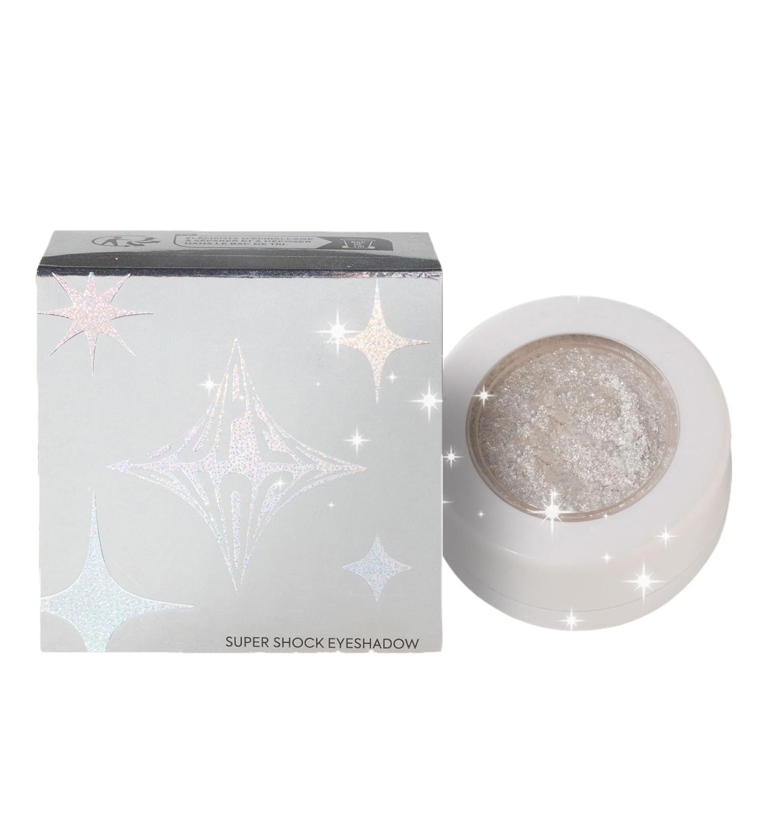 Glitter Eyeshadow - Pearly White Eyeshadow | 2.5g Shimmering Illuminating Powder Palette Pressed White Pearl for Face Cheek and Body Makeup for Women - Buy Online on GoSupps.com