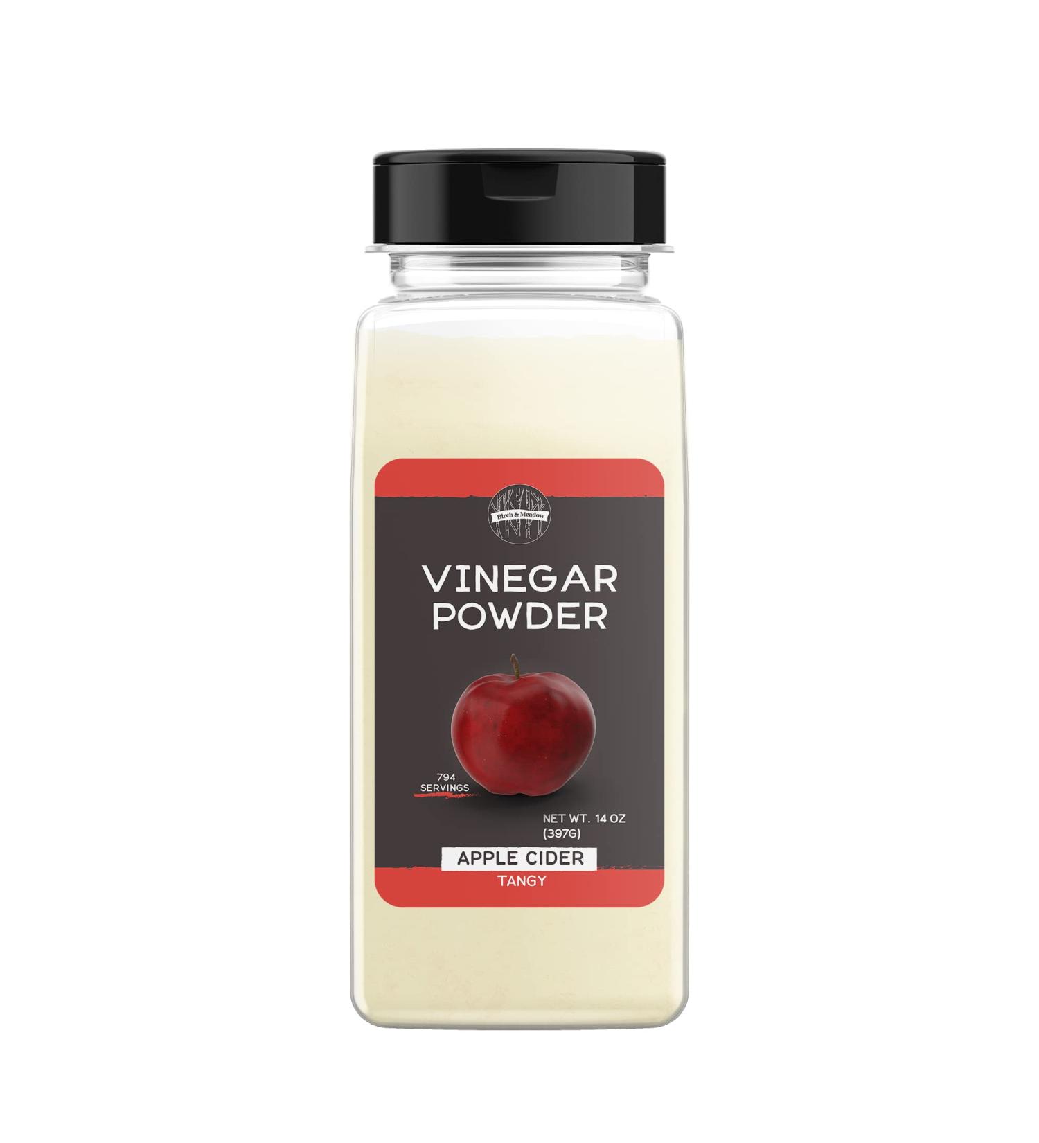 Birch & Meadow 14oz Apple Cider Vinegar Powder - Cooking & Baking Dry Vinegar - Buy Online on GoSupps.com