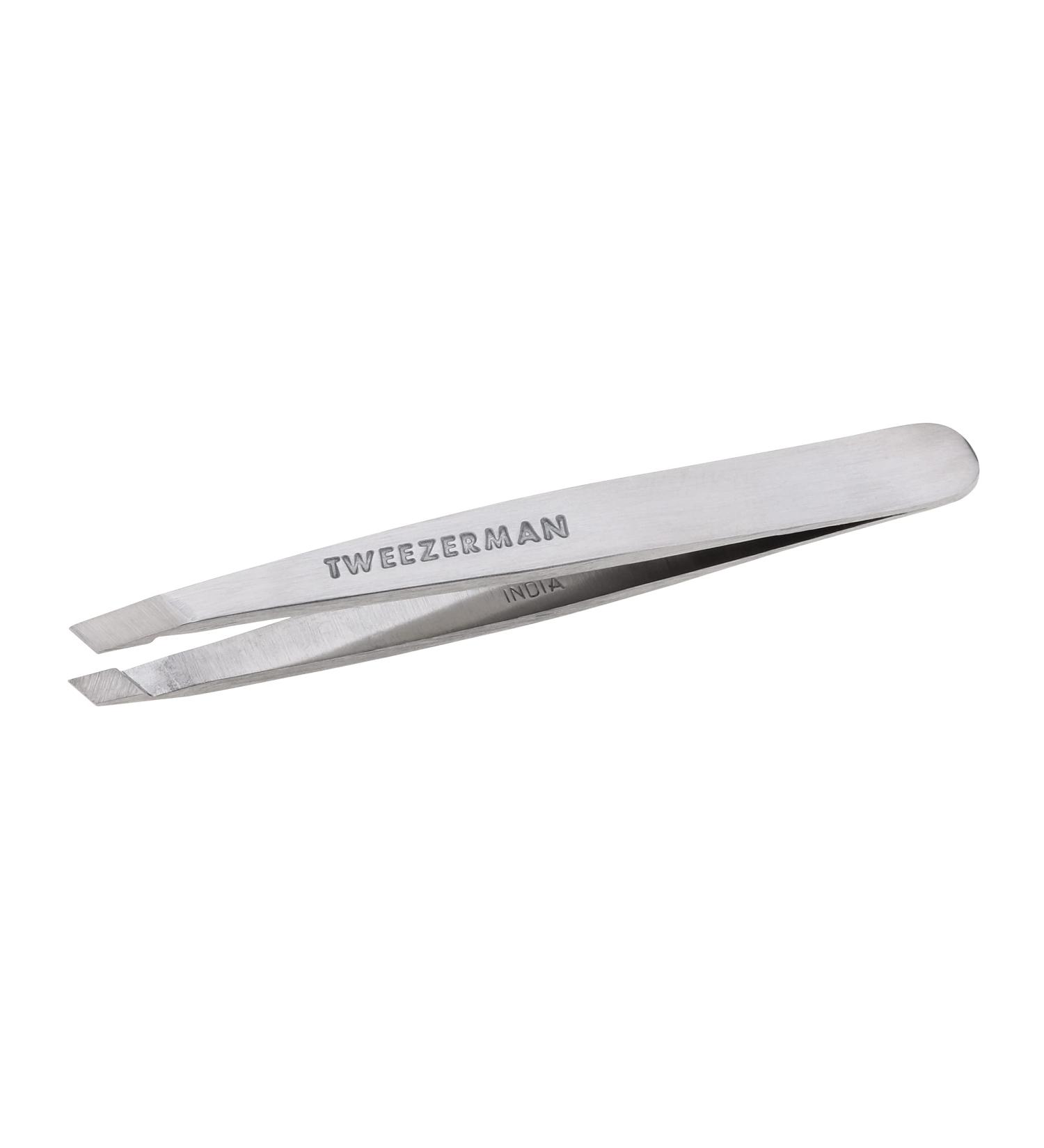 Tweezerman Mini Slant Tweezer - Stainless Steel | Precision Beauty Tool - Buy Online on GoSupps.com