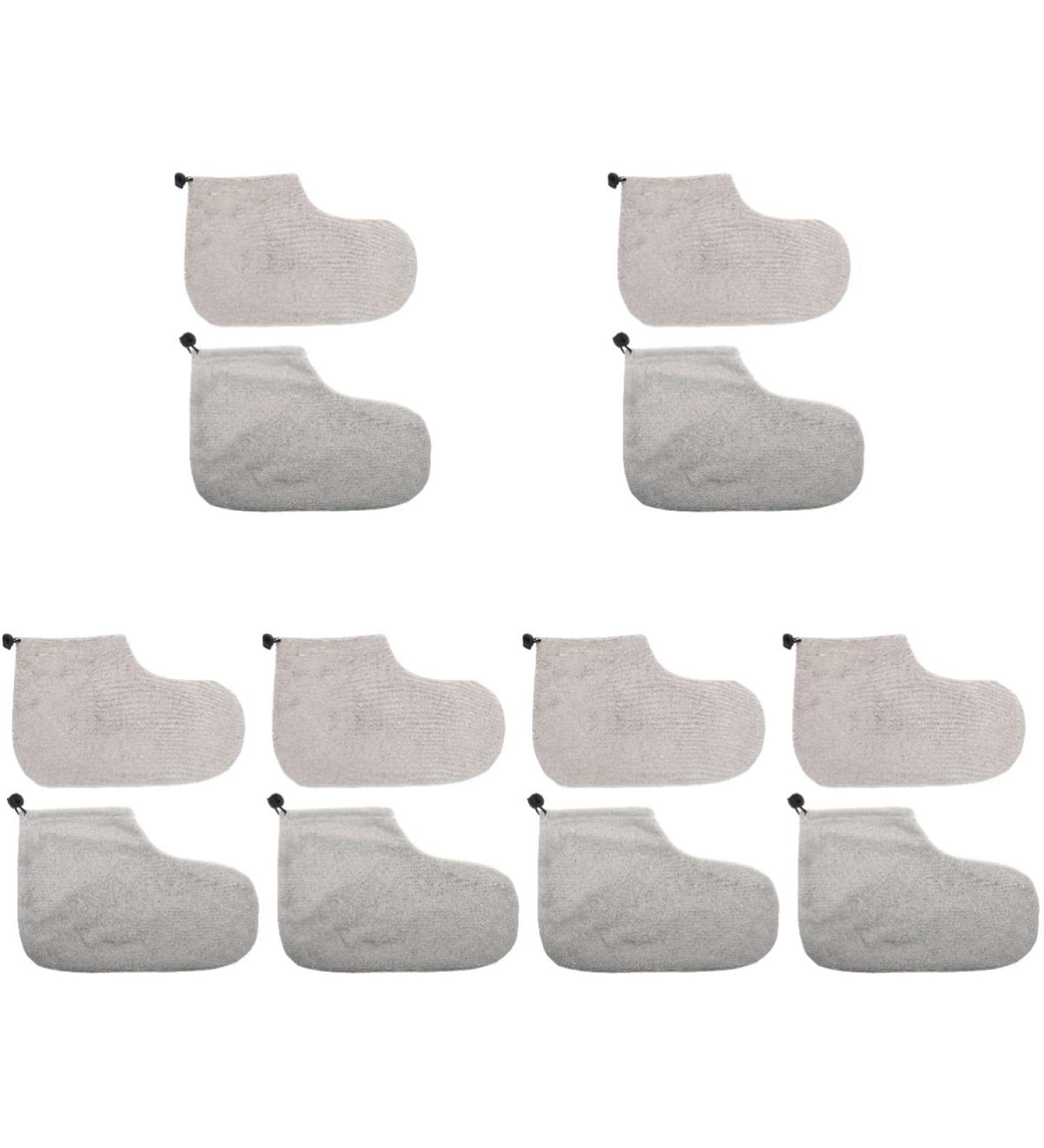 FOMIYES 6 Pairs Wax Therapy Warm Foot Cover Parrafin Paraffin Bath Hands Wax Booties Wax Socks Pedicure Foot Cover Block Paraffin Heated Wax Warmer Hand Foot Liners and Bag Parafain Plush - Buy Online on GoSupps.com