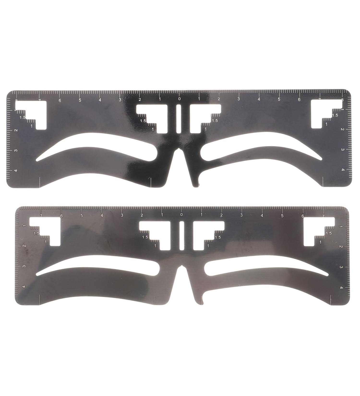 FOMIYES 2pcs Clear Ruler Brow Guide Ruler Eyebrow Measuring Tool Ruler Tool Eyebrow Trimming - Buy Online on GoSupps.com
