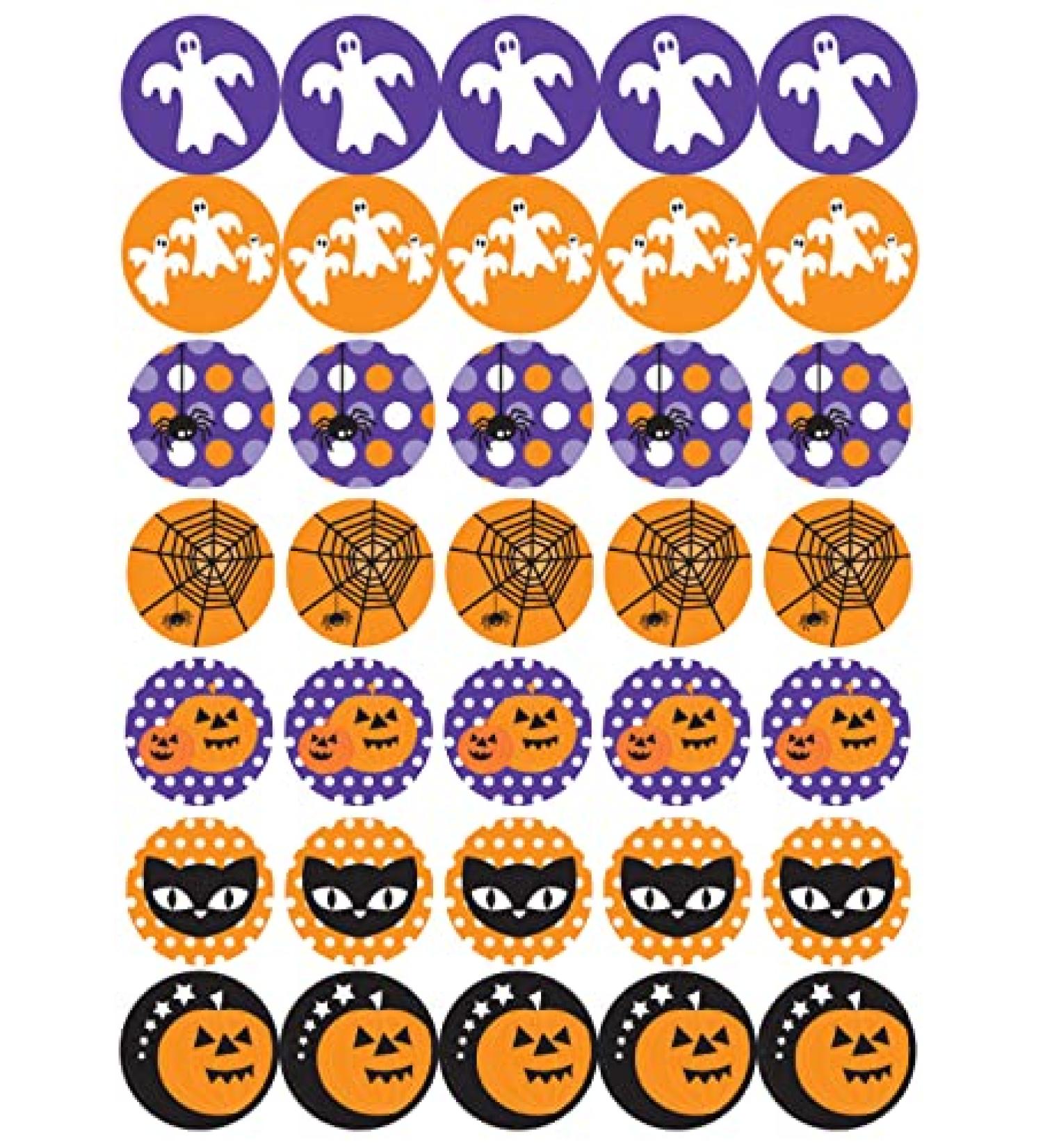 35 x Pre Cut Halloween Cake Cupcake Toppers/Decorations Edible Wafer Paper - Buy Online on GoSupps.com