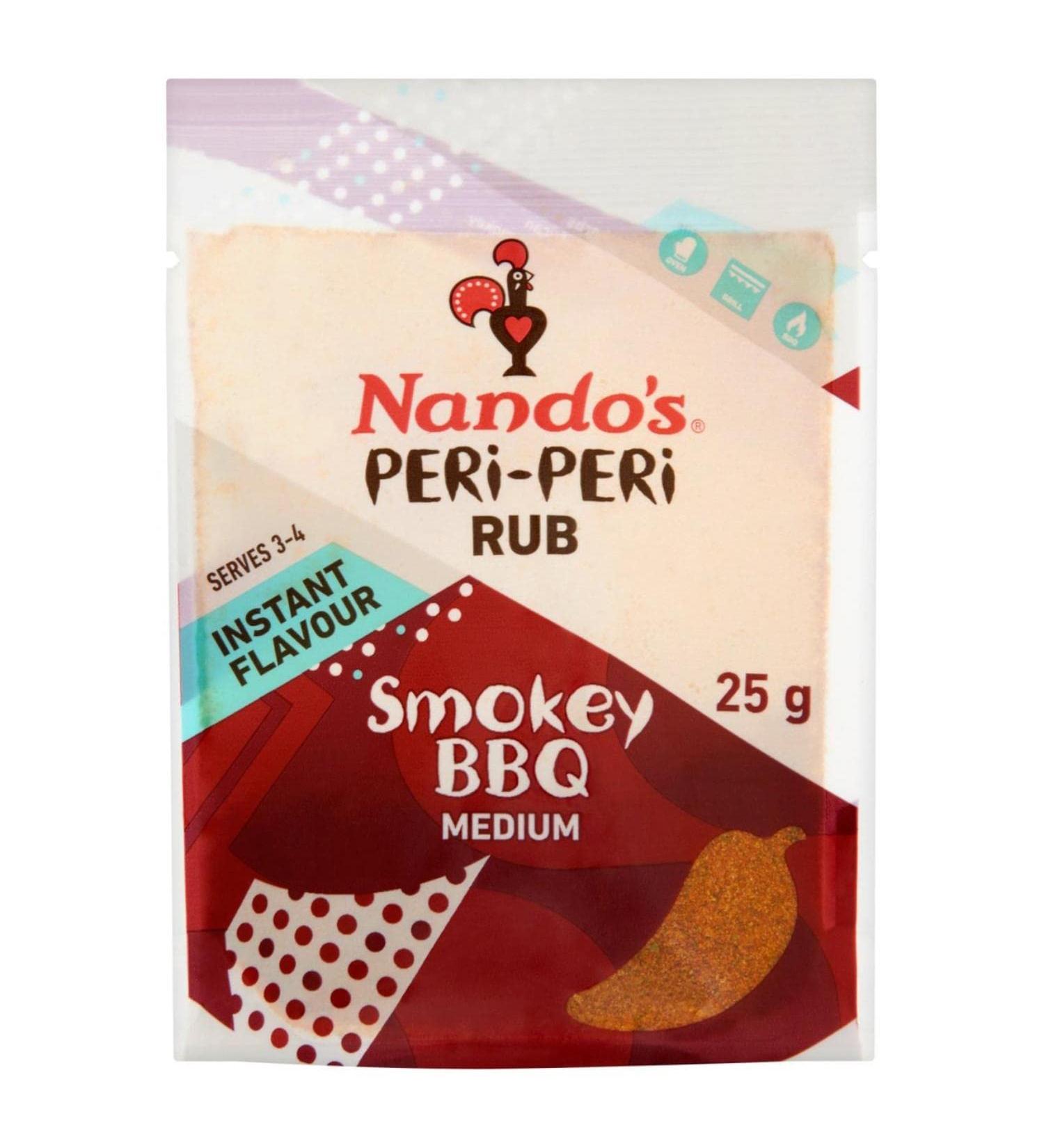  Nando's Smokey BBQ Nando's Peri-Peri Ribbon 25g - Buy Online on GoSupps.com