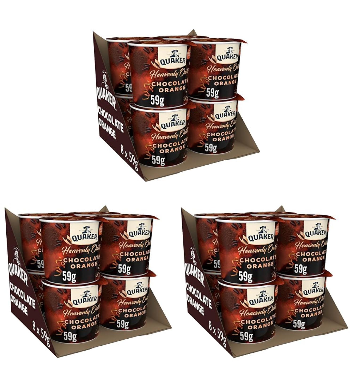 Quaker Heavenly Oats Chocolate Orange Porridge Pot 59 g (Pack of 24) Brown - Buy Online on GoSupps.com