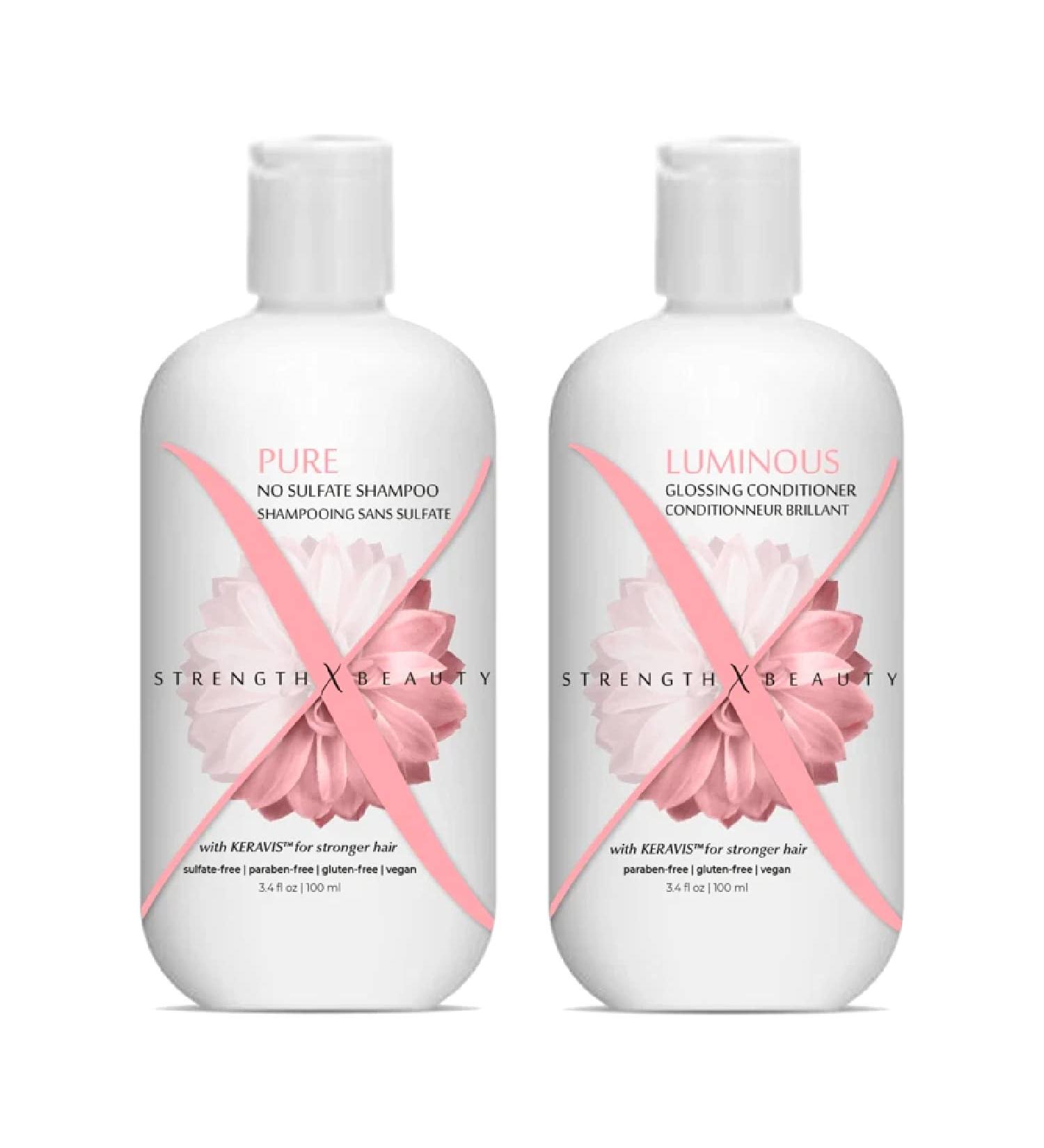 2 pc. Discovery Set: Pure & Luminous Travel Size Shampoo & Conditioner | 3.4 oz | Shop Internationally - Buy Online on GoSupps.com