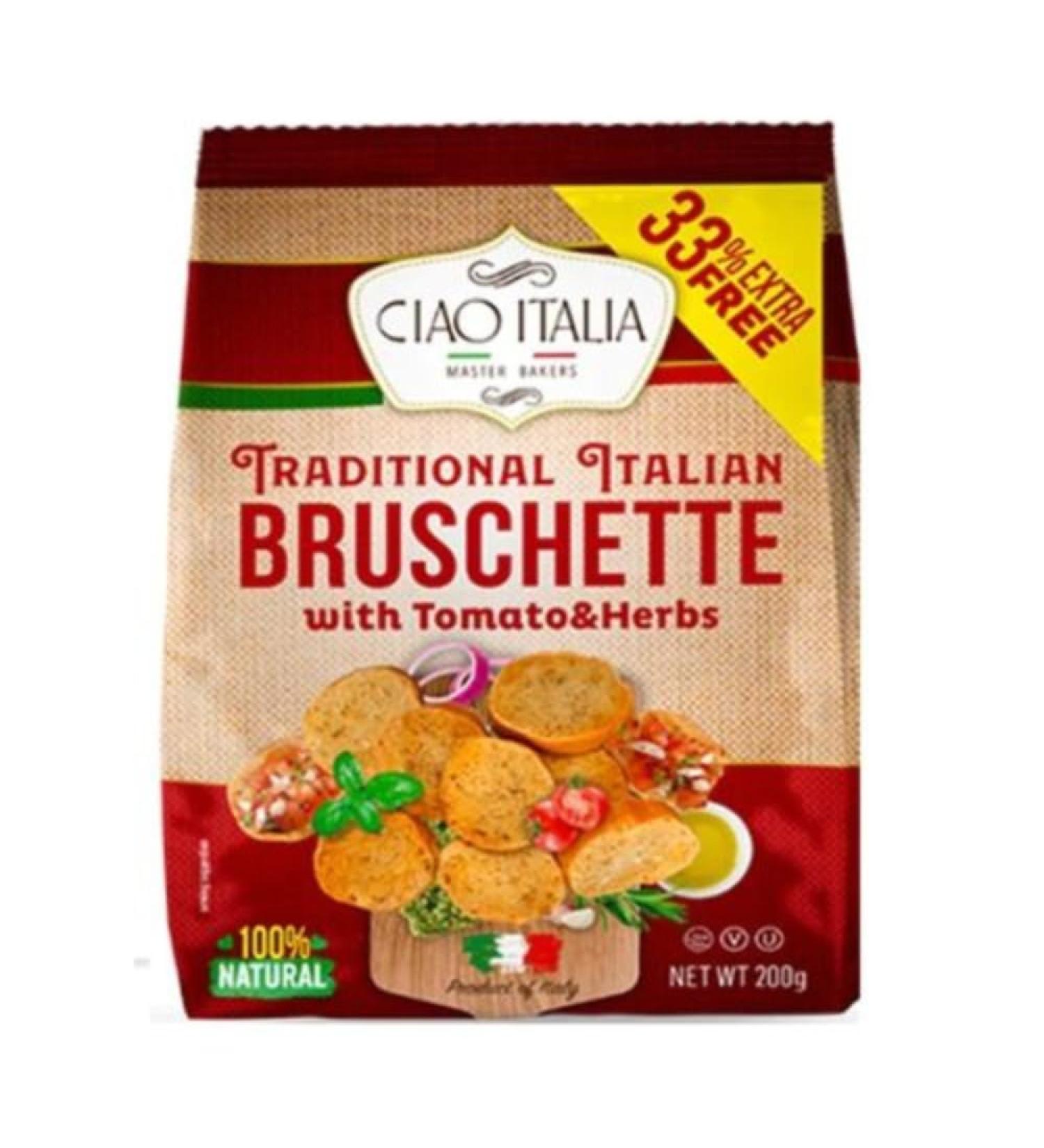 Traditional Italian Bruschette with Garlic 200gX4 + FabFinds Mug - Buy Online on GoSupps.com