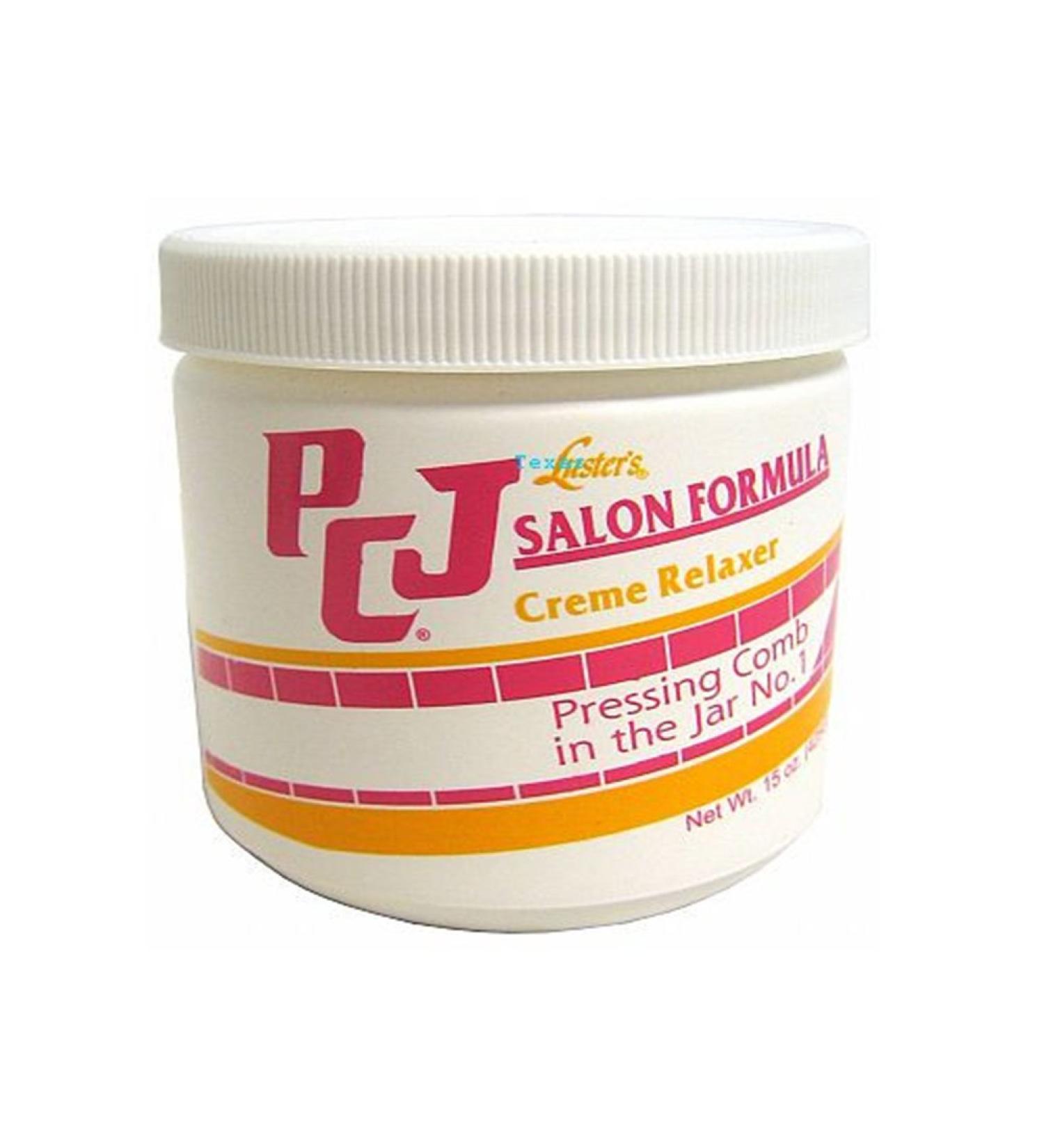 PCJ Salon Formula Creme Relaxer Pressing Comb in the Jar 15oz