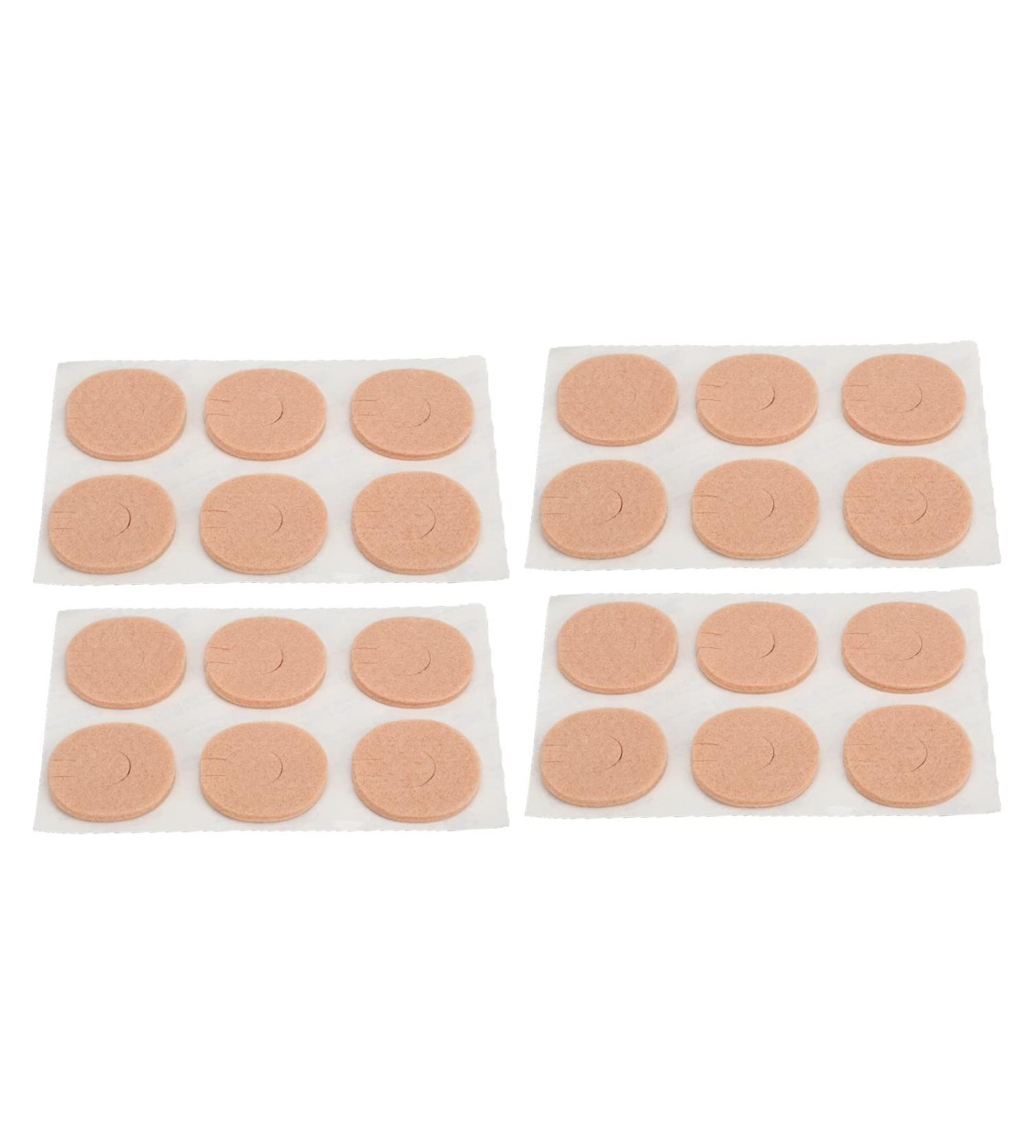 Felt Corn Pads Pain Relief 24pcs Flexible Skin Color Felt Callus Cushions for Heel - Buy Online on GoSupps.com