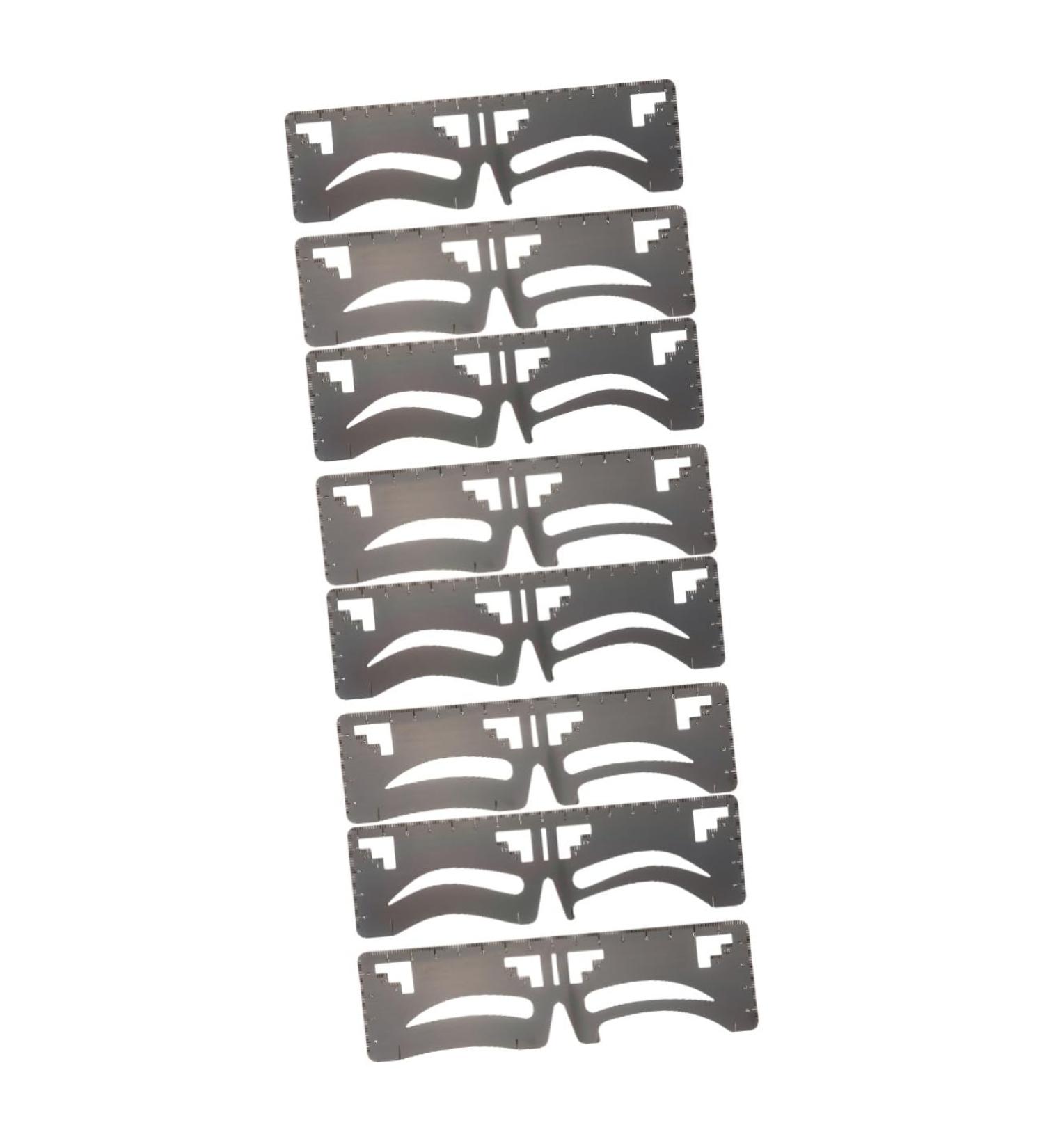 Beavorty 8 Pcs Eyebrow Ruler Eyebrow Shaping Template Fake Eyebrow Shaping Stencil Labeling Eyebrow Trimming - Buy Online on GoSupps.com