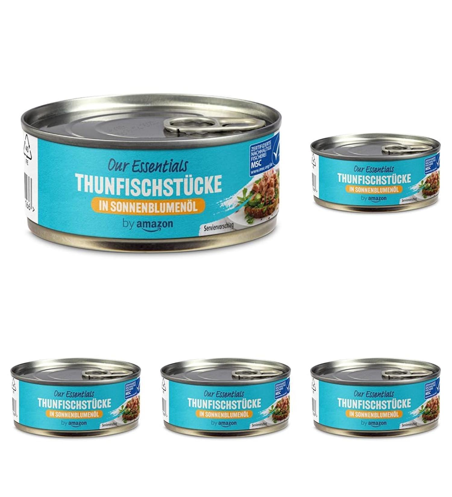 Buy Amazon Tuna Pieces in Sunflower Oil - 145g Pack of 5 | Premium Quality International Shipping - Buy Online on GoSupps.com