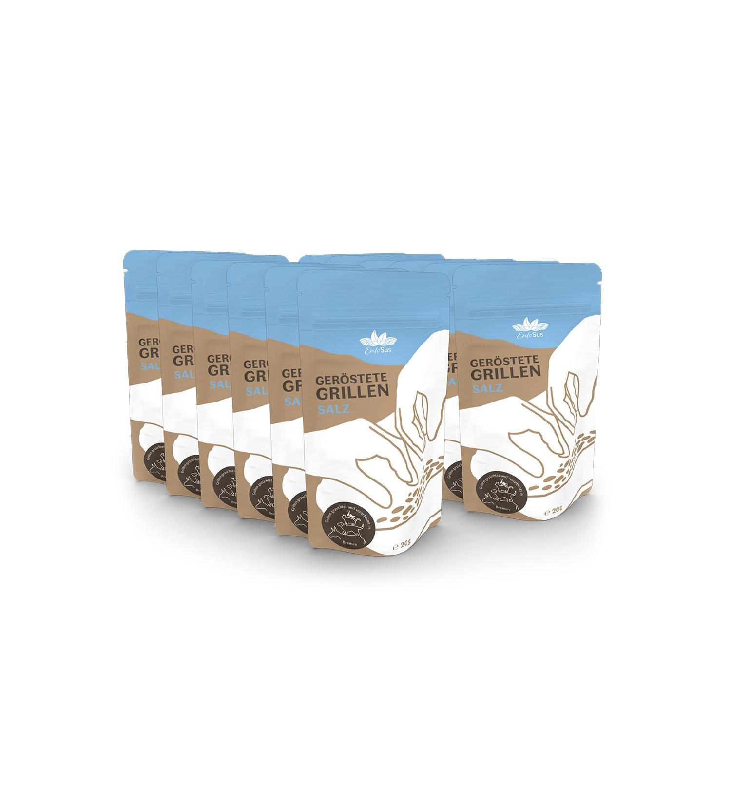 Entosus Crunchy Insect Snack - Dried & Roasted Salt Flavor 12x20g | Sustainable Protein Alternative in Germany - Buy Online on GoSupps.com