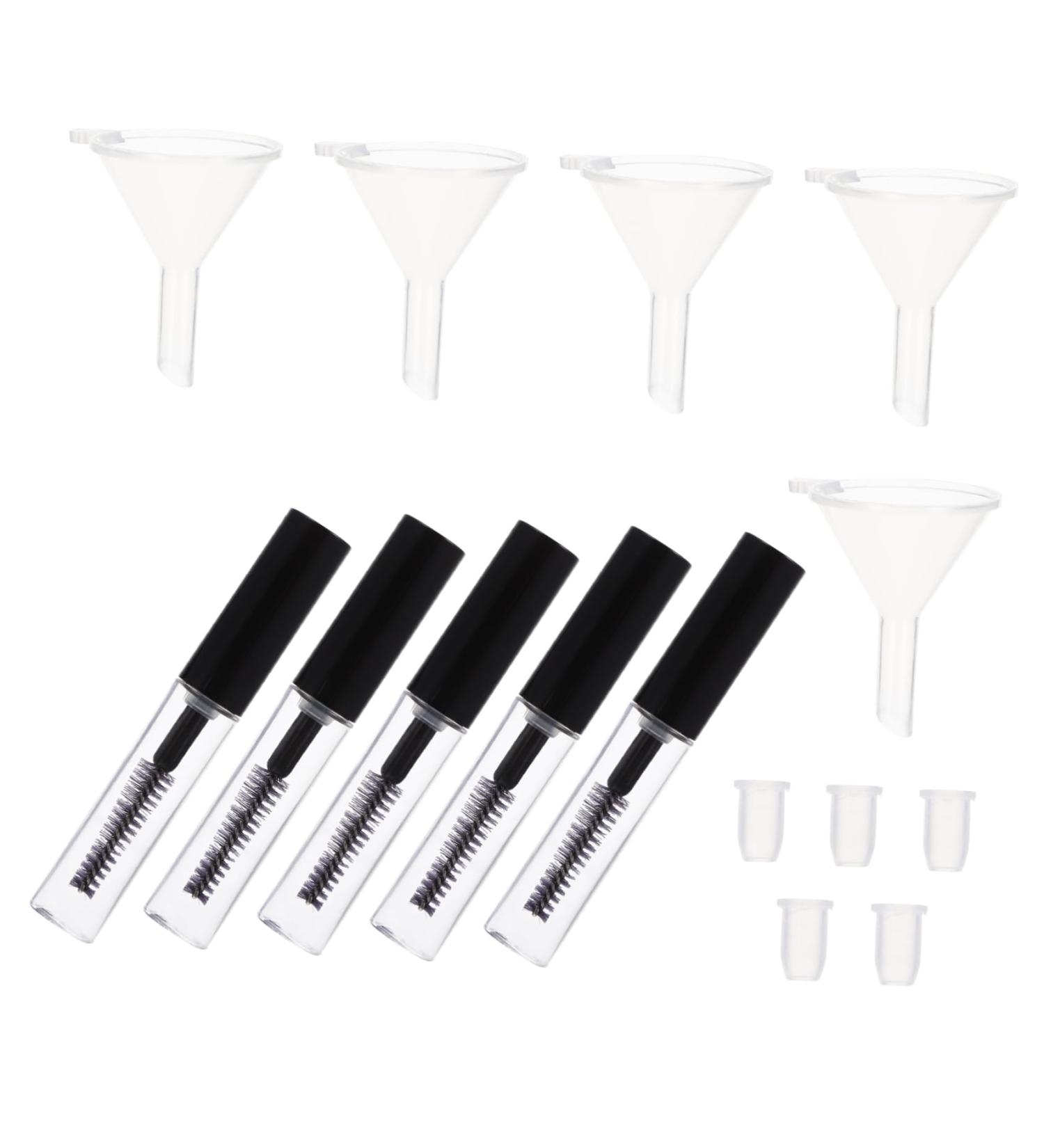 Hemoton 1set Mascara Tube Eyelash Cream Tube Clear Empty Mascara Bottles DIY Mascara Bottle with Funnels Portable Mascara Bottle Refillable Mascara Bottle Small Mascara Container - Buy Online on GoSupps.com