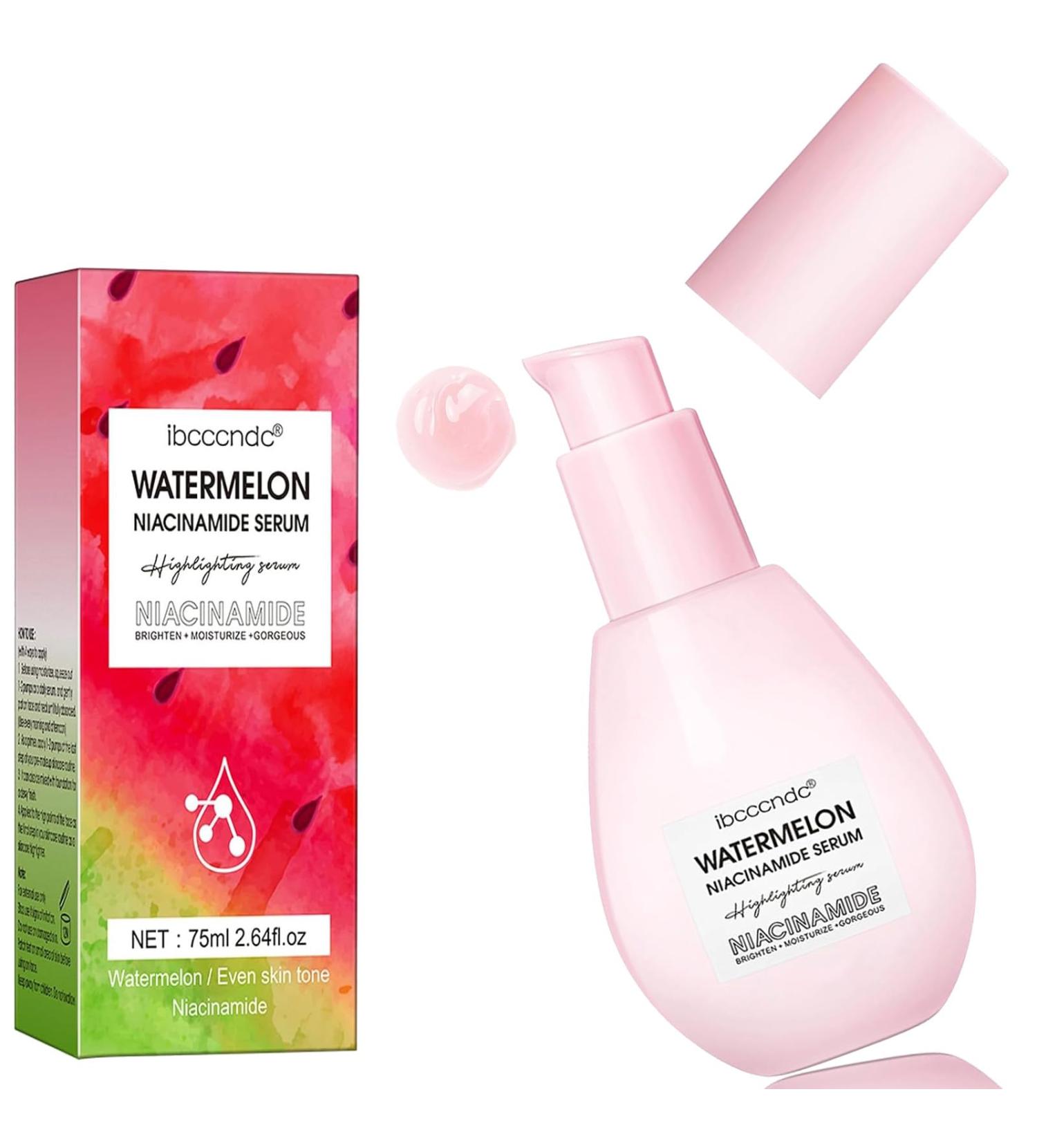 ieron Serums Watermelon Glow Niacinamide Moisturising Lightweight Facial Serum & Priming Liquid Highlighter - Buy Online on GoSupps.com