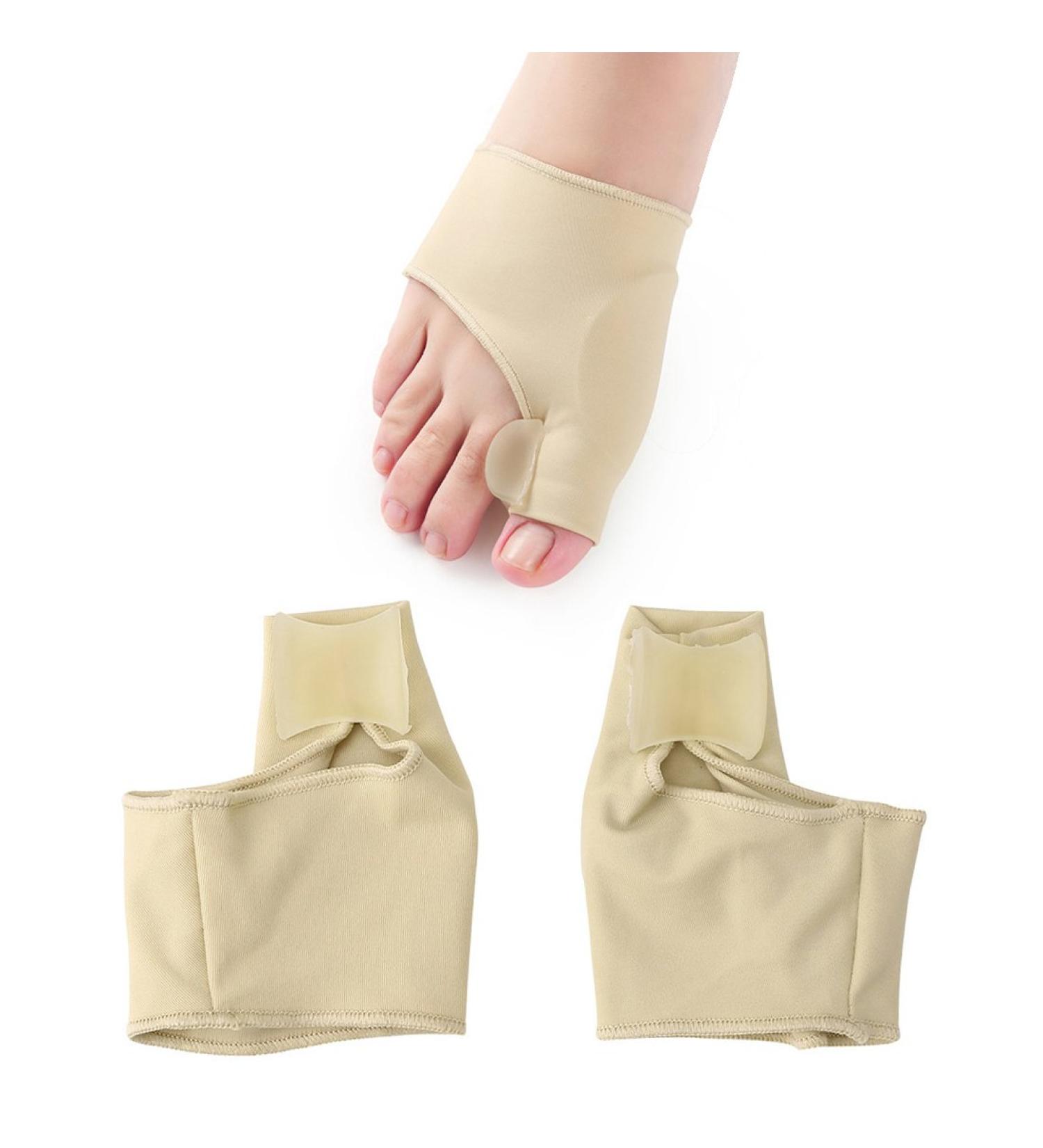 Skin Color Foot Gel Hallux Valgus Big Toe Bunion Corrector - 1 Pair (Model fde 930 79c 84c 691) - Buy Online on GoSupps.com