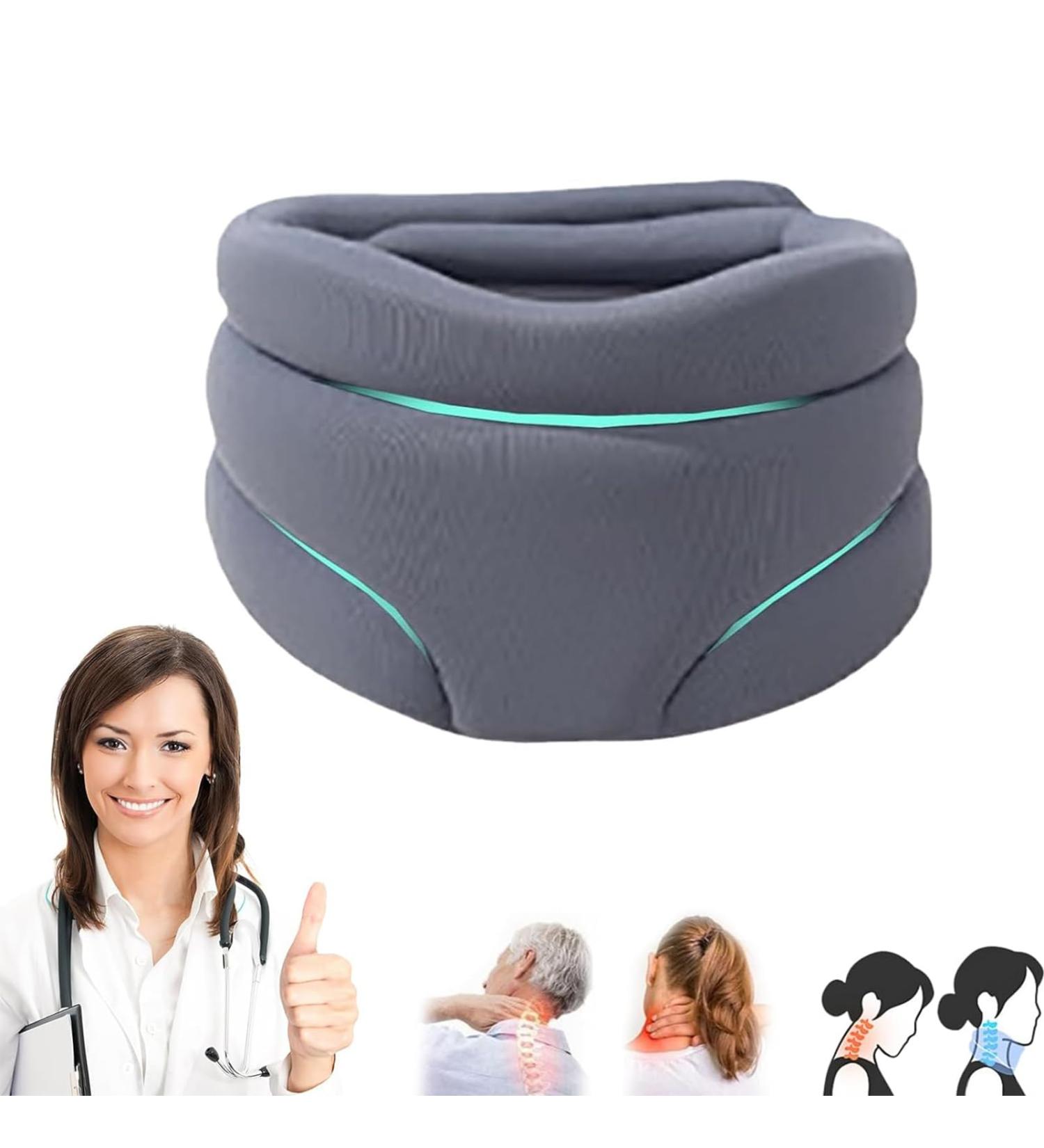 Cervicorrect Neck Bandage for Snoring Relief - Soft Foam Support Collar for Sleep (Gray) - Buy Online on GoSupps.com