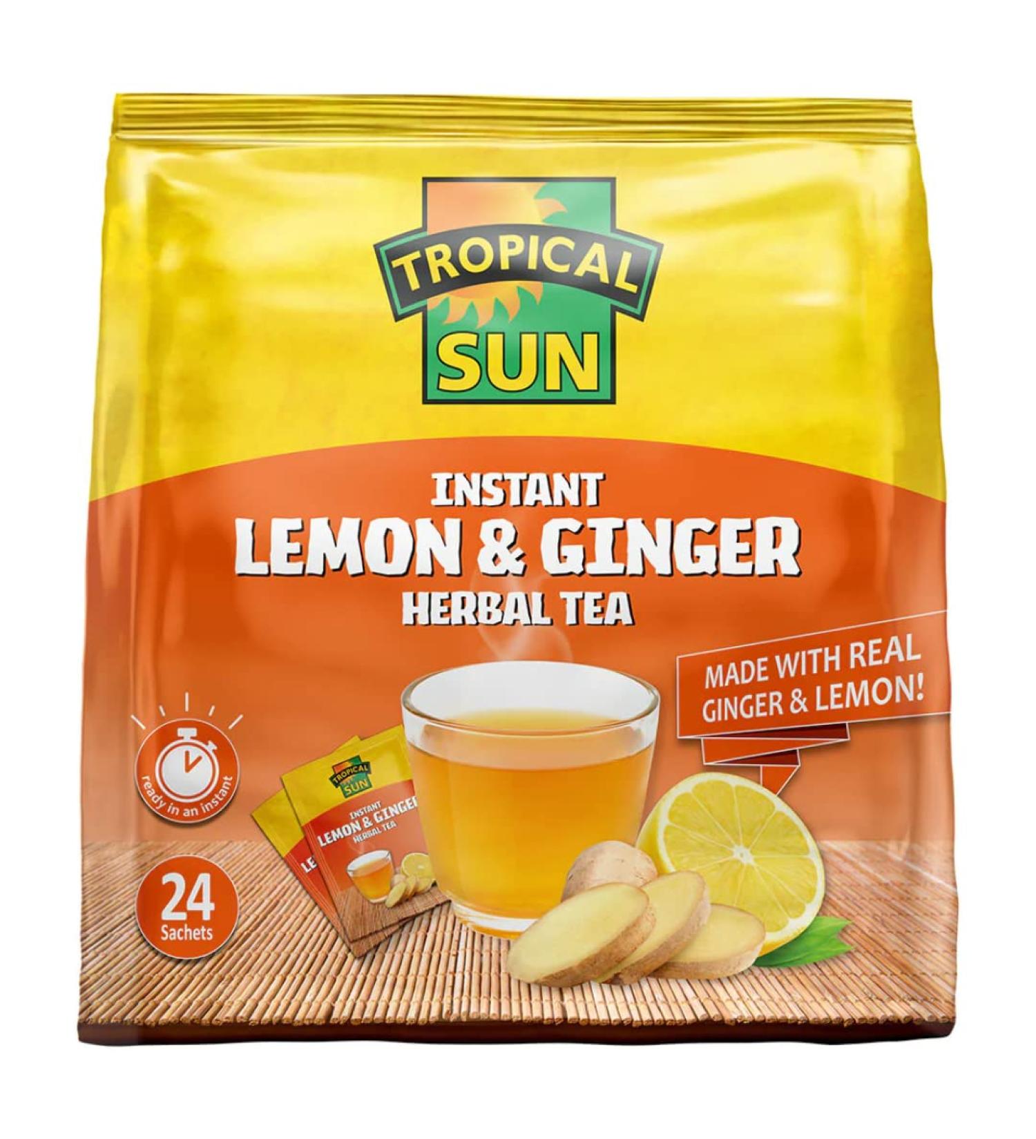 Tropical Sun Instant Lemon & Ginger Packet 15 x 24 s