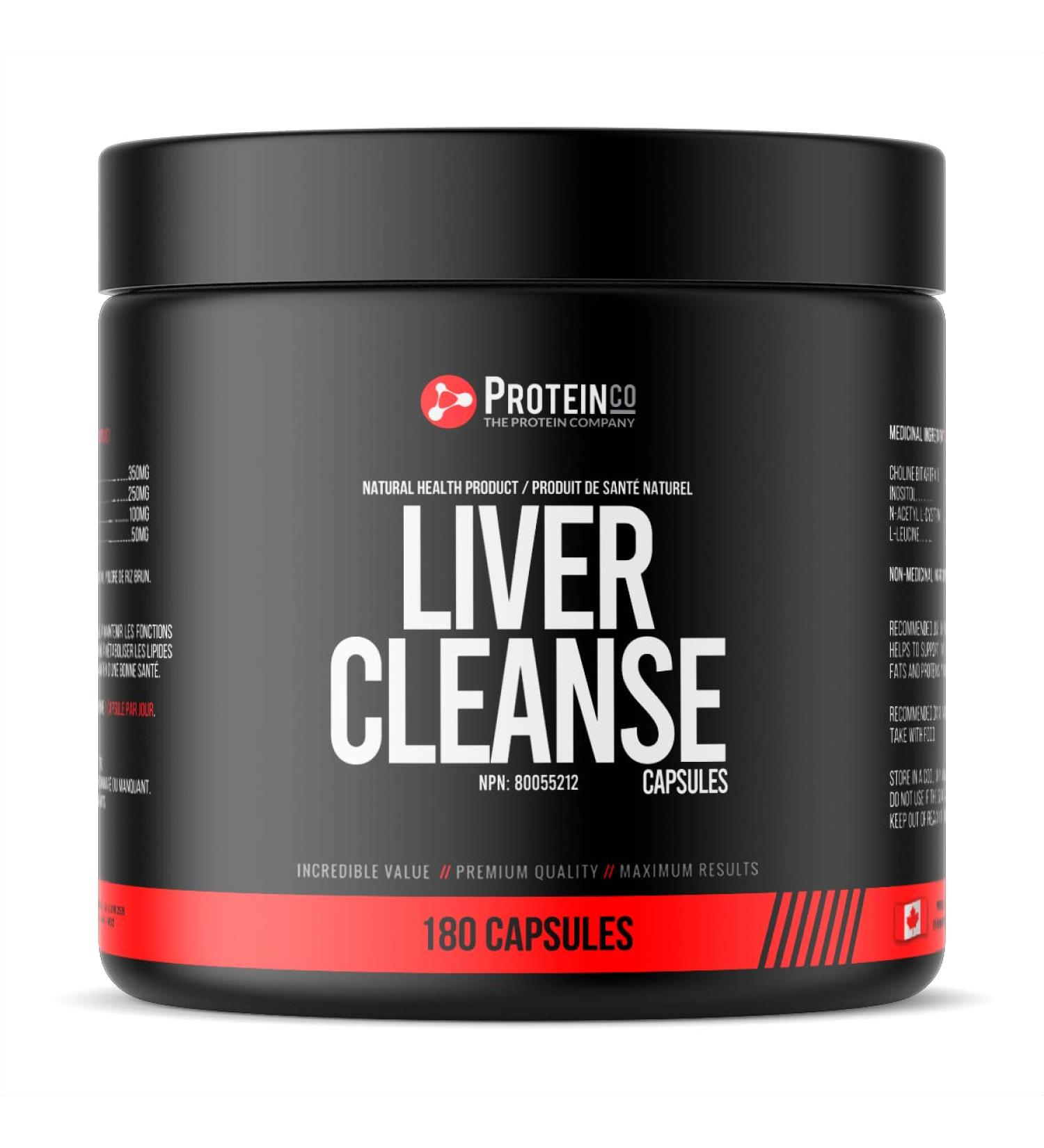 ProteinCo | Liver Cleanse | Detox Supplement | Antioxidant | NAC | 180 Capsules - Buy Online on GoSupps.com
