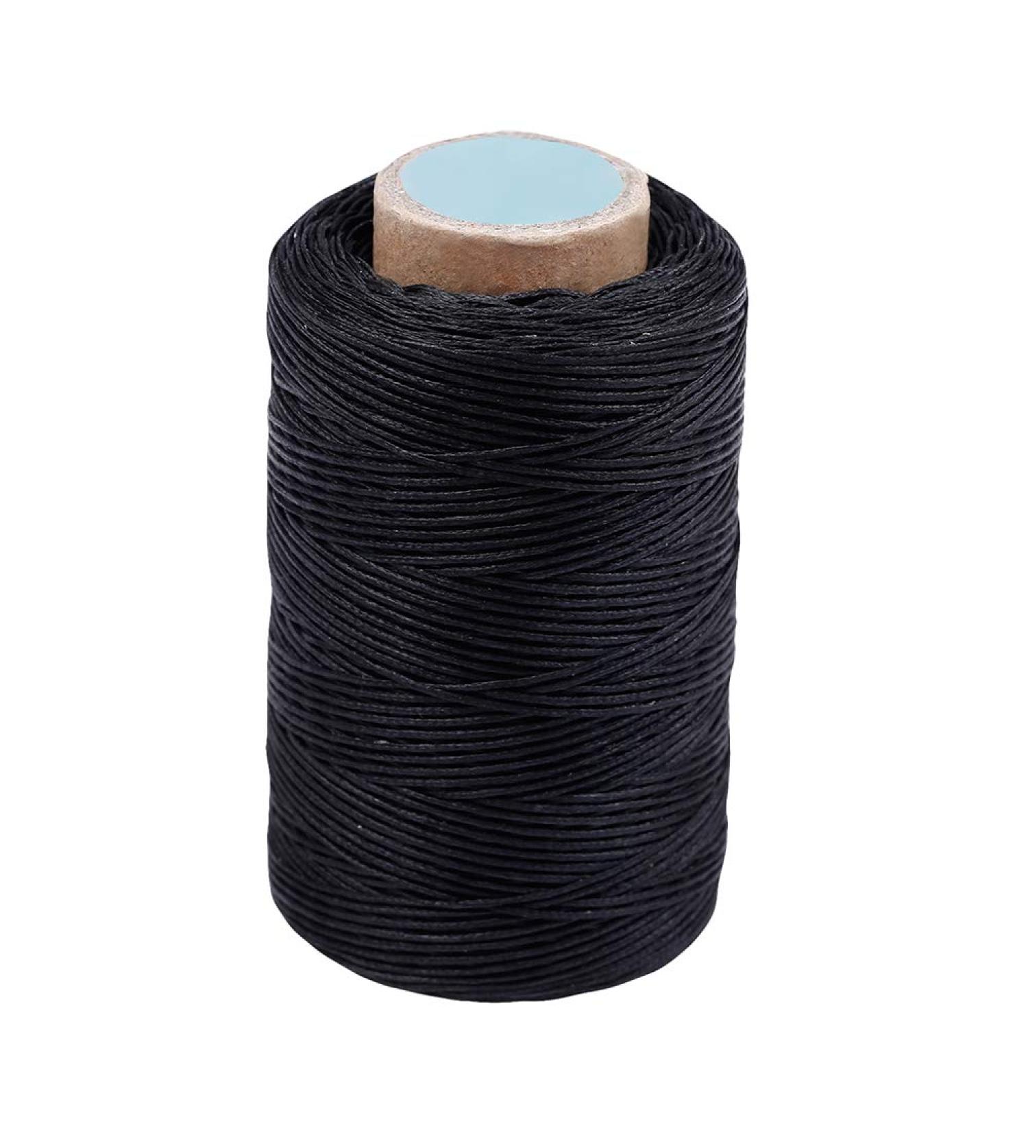 284 Yards Black Leather Sewing Waxed Thread - Long Stitching for DIY Craft & Repair Projects - Buy Online on GoSupps.com