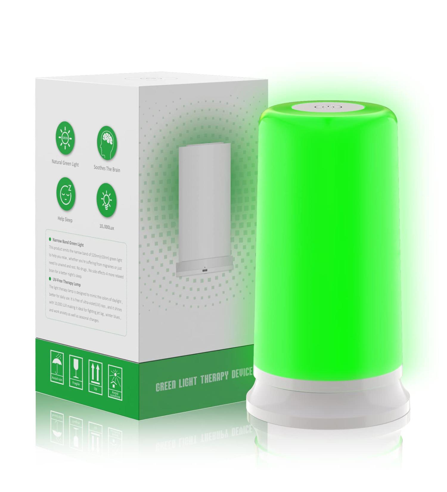 Green & White Light Therapy Device for Insomnia Migraines Anxiety Relief | Better Sleep & Headache Solutions - Buy Online on GoSupps.com