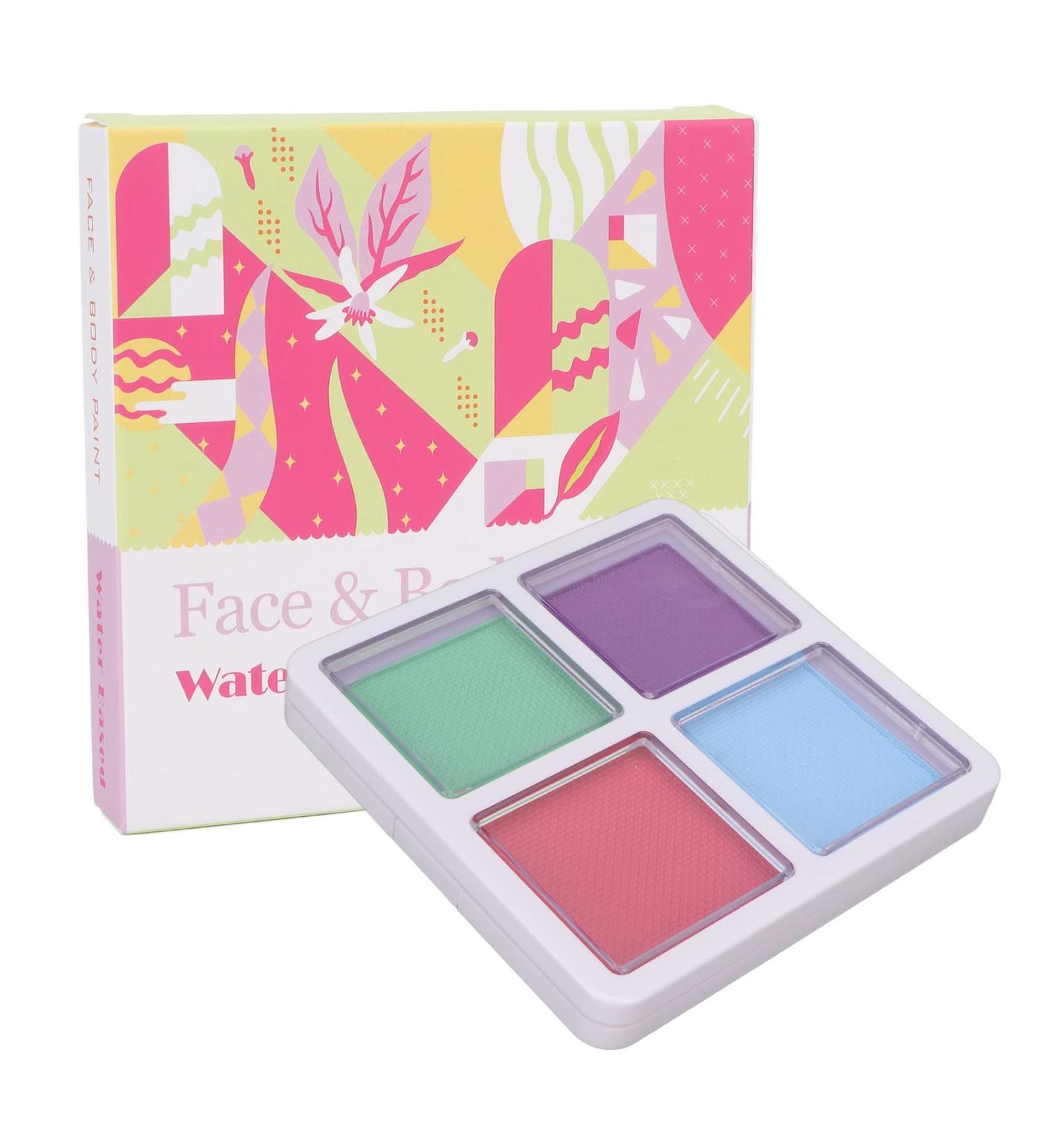  YIZISECCE Face and body paint 4 colors luminous matte long-lasting water-soluble makeup pigment for cosplay holidays 40g (type 2) - Buy Online on GoSupps.com