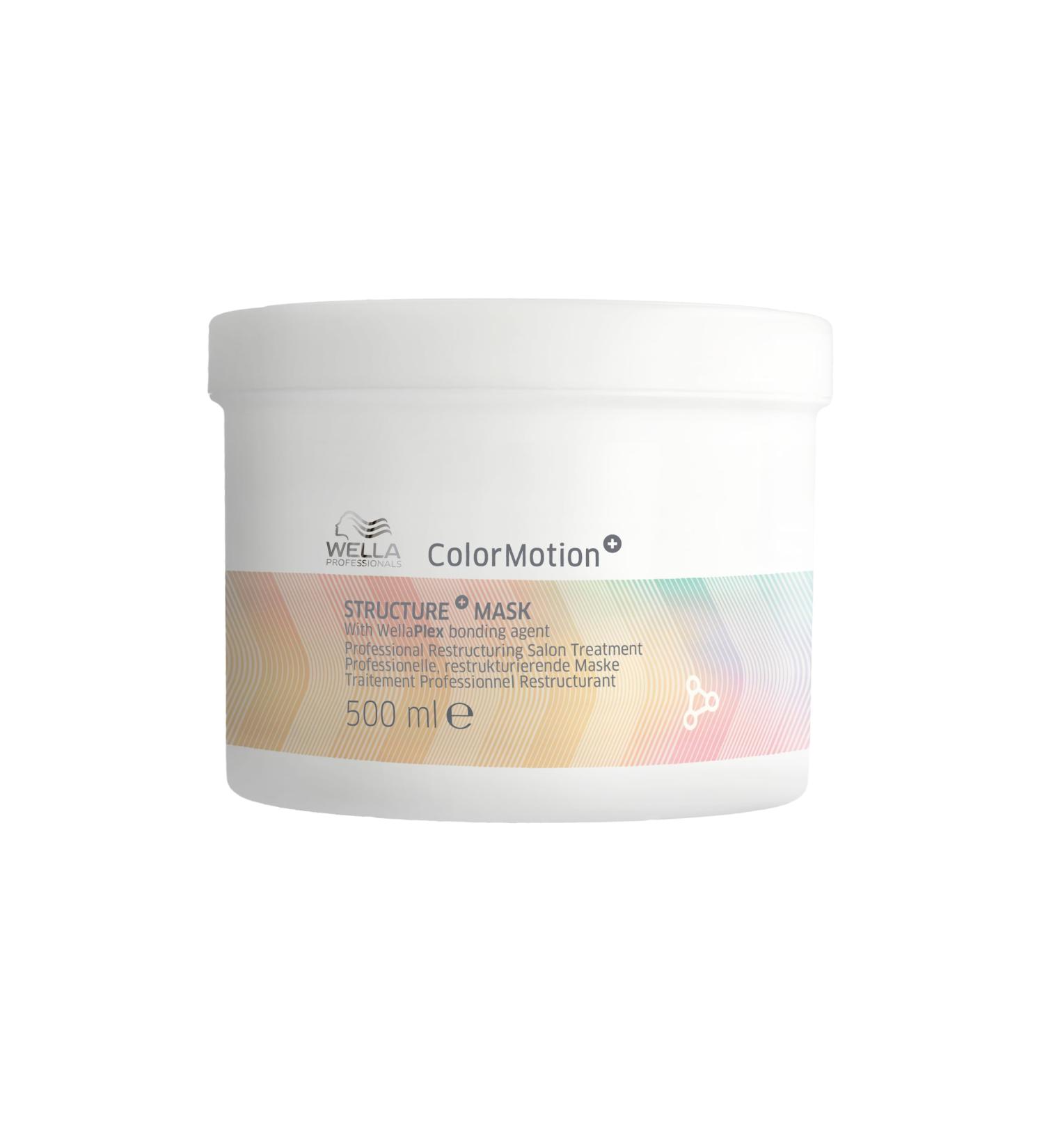 Wella Professionals ColorMotion+ Structure+ Color Protecting Mask for Colored Hair - Smoothes Maintains Shine and Protects Color for up to 8 Weeks 500ml - Buy Online on GoSupps.com