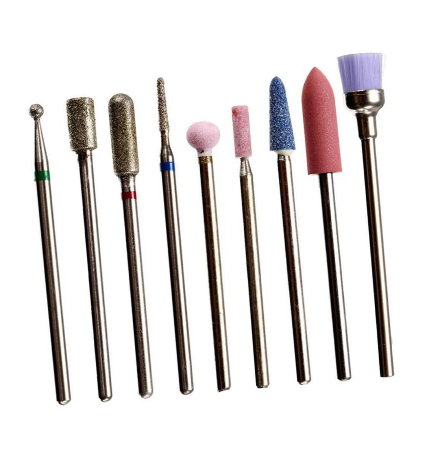 Ipetboom Water Dipper Nail Set Cuticle Drill Bits Nail Kits Nail Grinding Tool Nails Gel Manicure Kit Nail Grinding Headset Tool Nail Dip Kit Nail File Metal Nail Drill - Buy Online on GoSupps.com