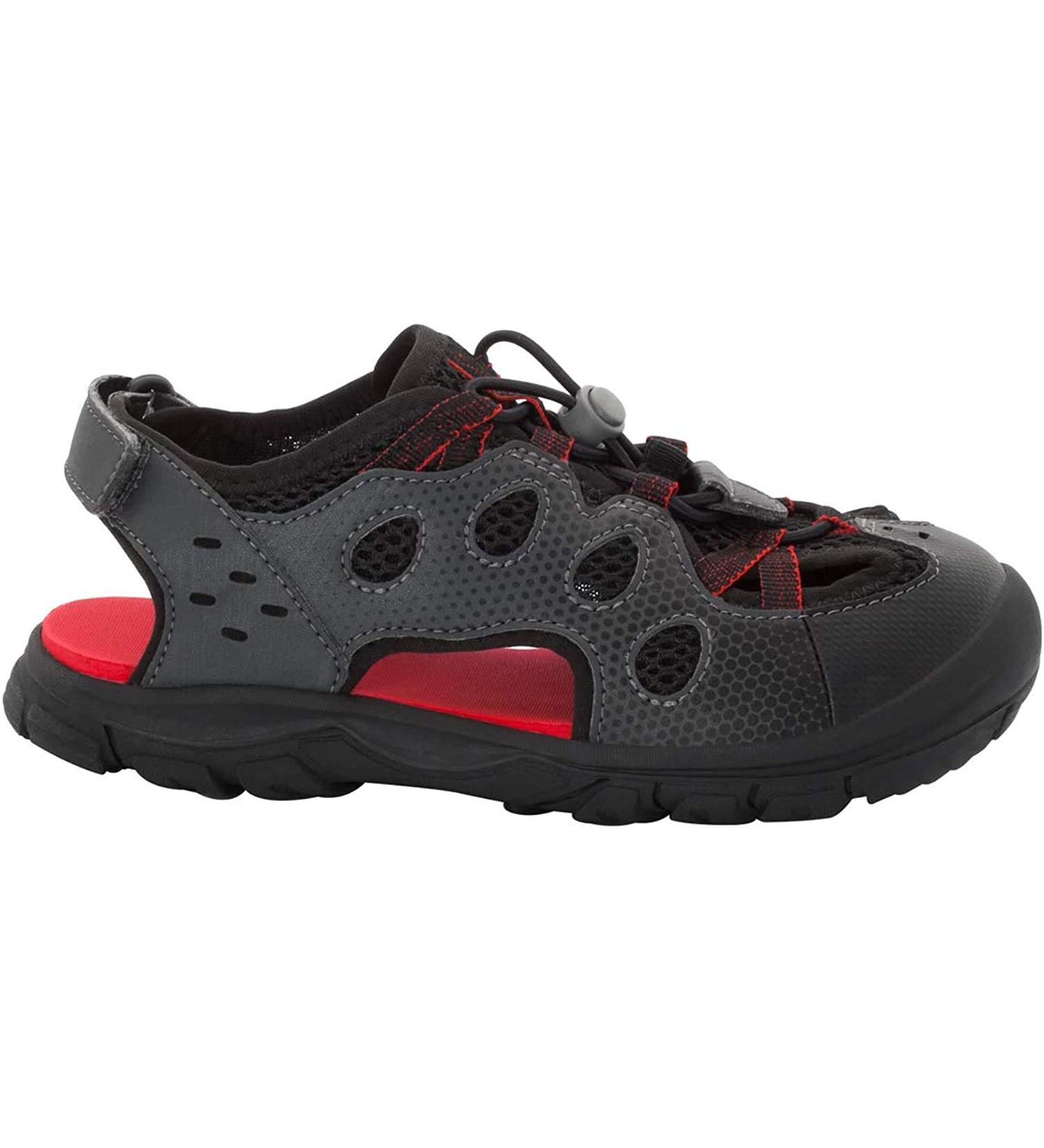 Jack Wolfskin Unisex Kids Titicaca Low Sport Sandals 26 EU - Black | Durable & Stylish Footwear for Young Adventurers - Buy Online on GoSupps.com