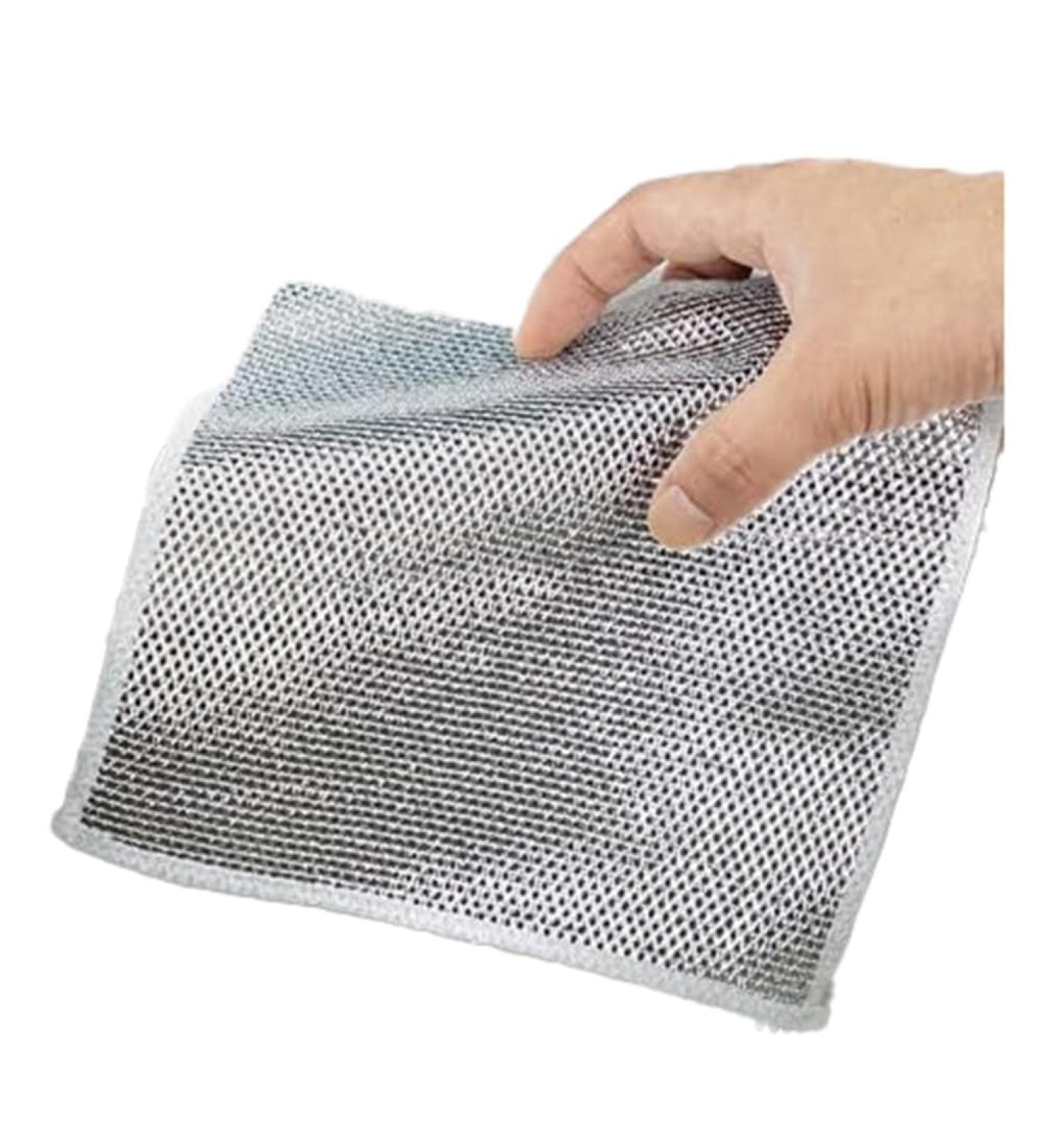 BIXUEJ Anti-Scratch Dishcloth Wet and Dry Use Scrubs and Cleans Dishes Sinks Counters Stoves Easy Rinse Machine Washable 10PCS Easy to Use - Buy Online on GoSupps.com