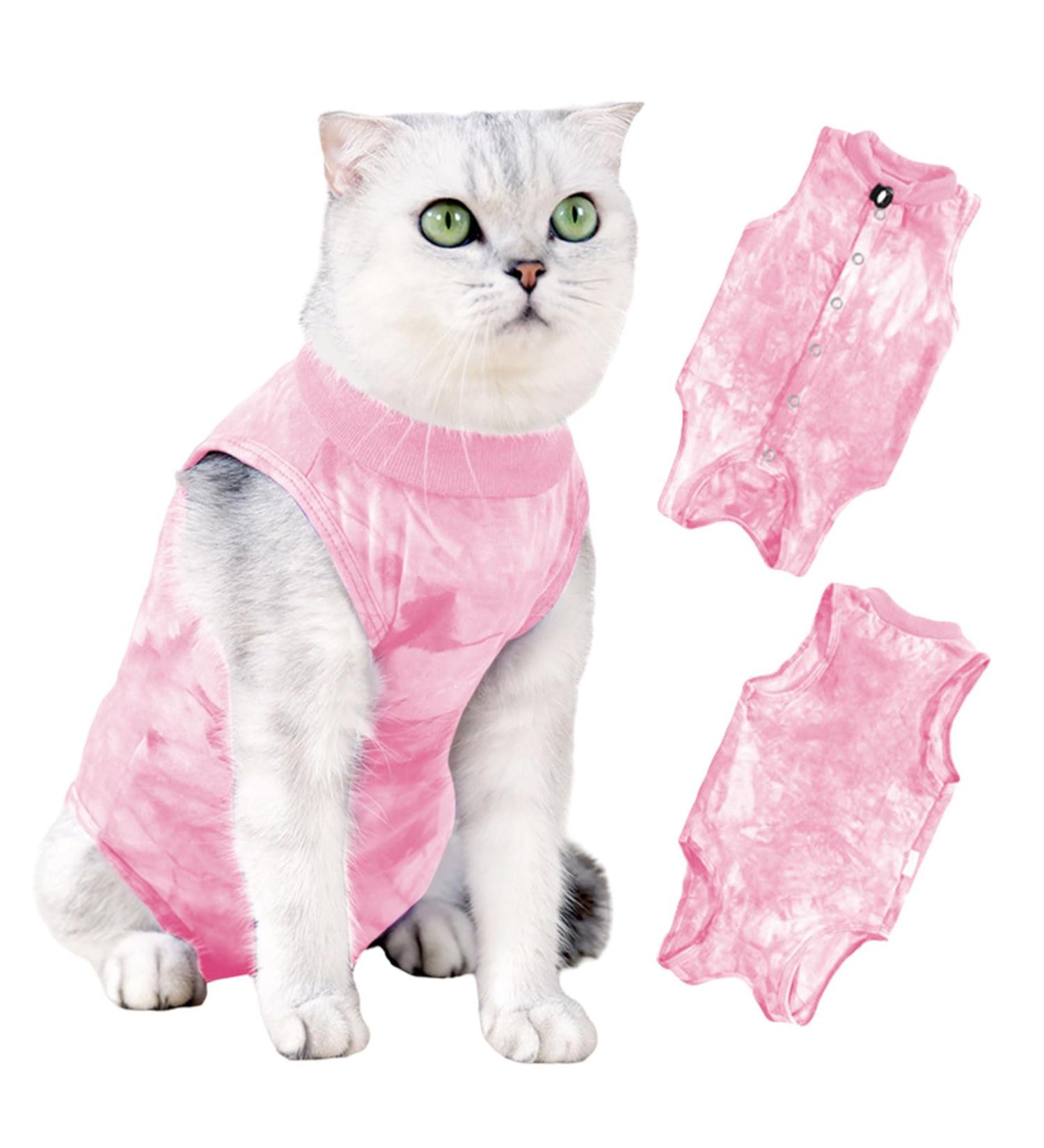 Mezrkuwr Katzenbody - Soft One-Piece Surgical Recovery Suit for Cats | After Castration Spay Collar Alternative - Buy Online on GoSupps.com