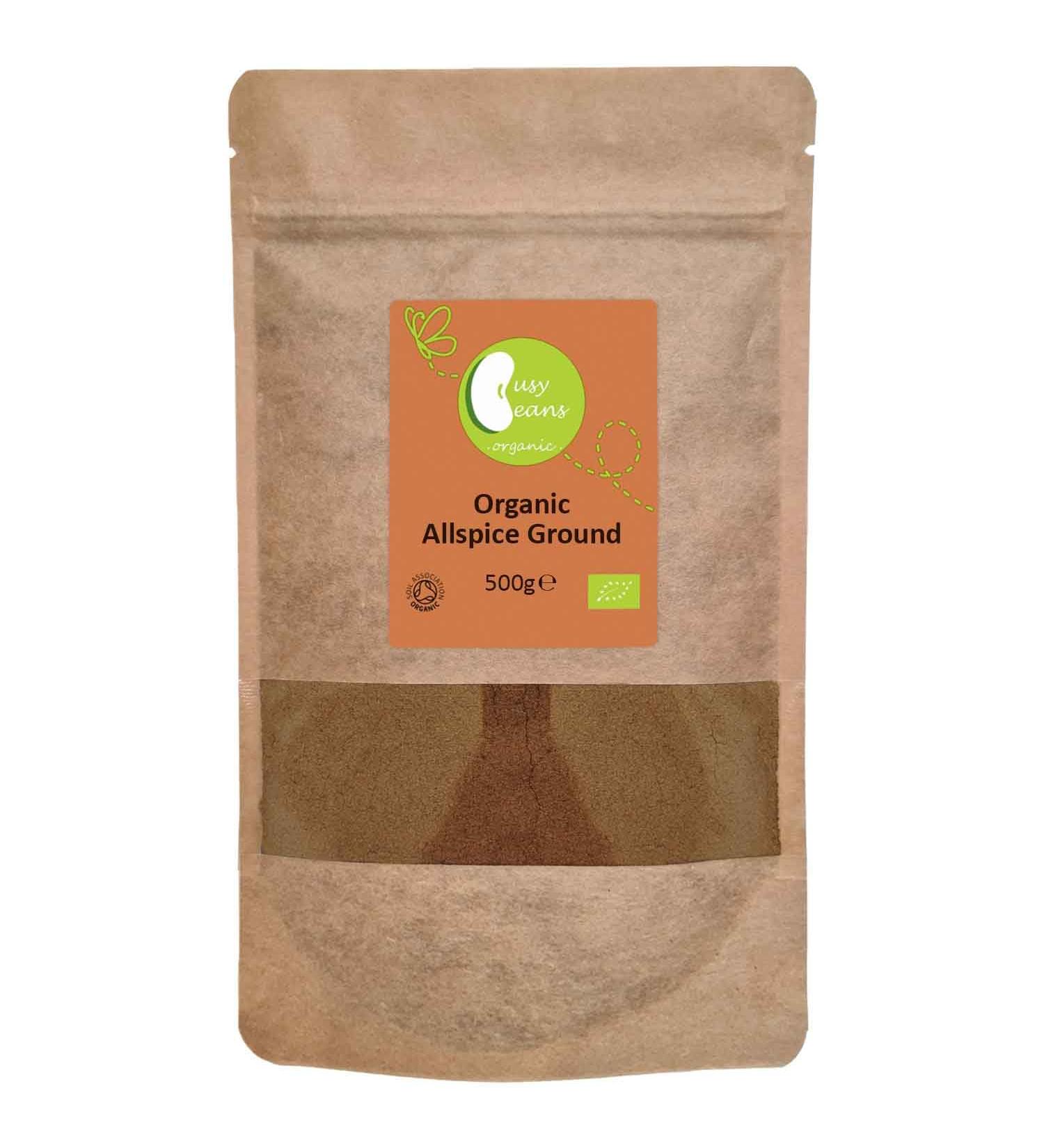 Organic Allspice Ground - Certified Organic - by Busy Beans Organic (500g) - Buy Online on GoSupps.com
