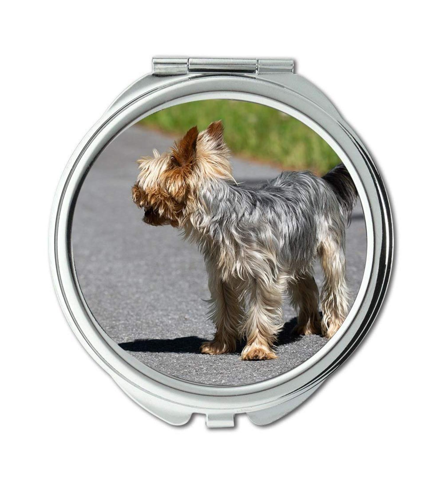 YENDOSTEEN Mirror Travel Mirror Dog Small Small Dog Away Road Yorki Purebred Dog pocket mirror portable mirror - Buy Online on GoSupps.com