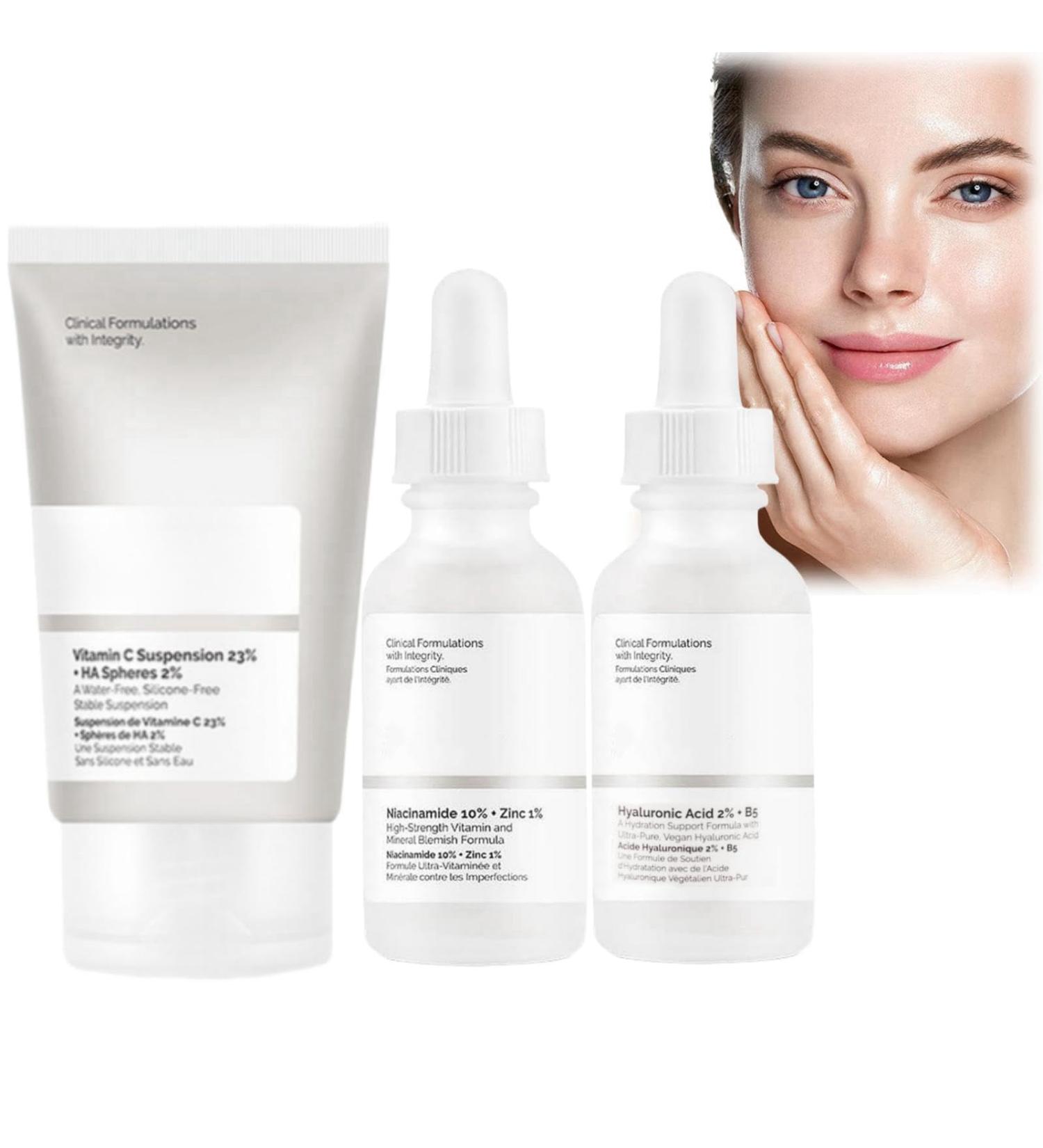 Skincare Set Gifts for Teenagers Girls Skincare Gift Set Women with Hyaluronic Acid 2%+B5 Face Serum Niacinamide Serum Vitamin C Face Moisturiser Hydrating Facial serum Anti Aging Serum for Face - Buy Online on GoSupps.com