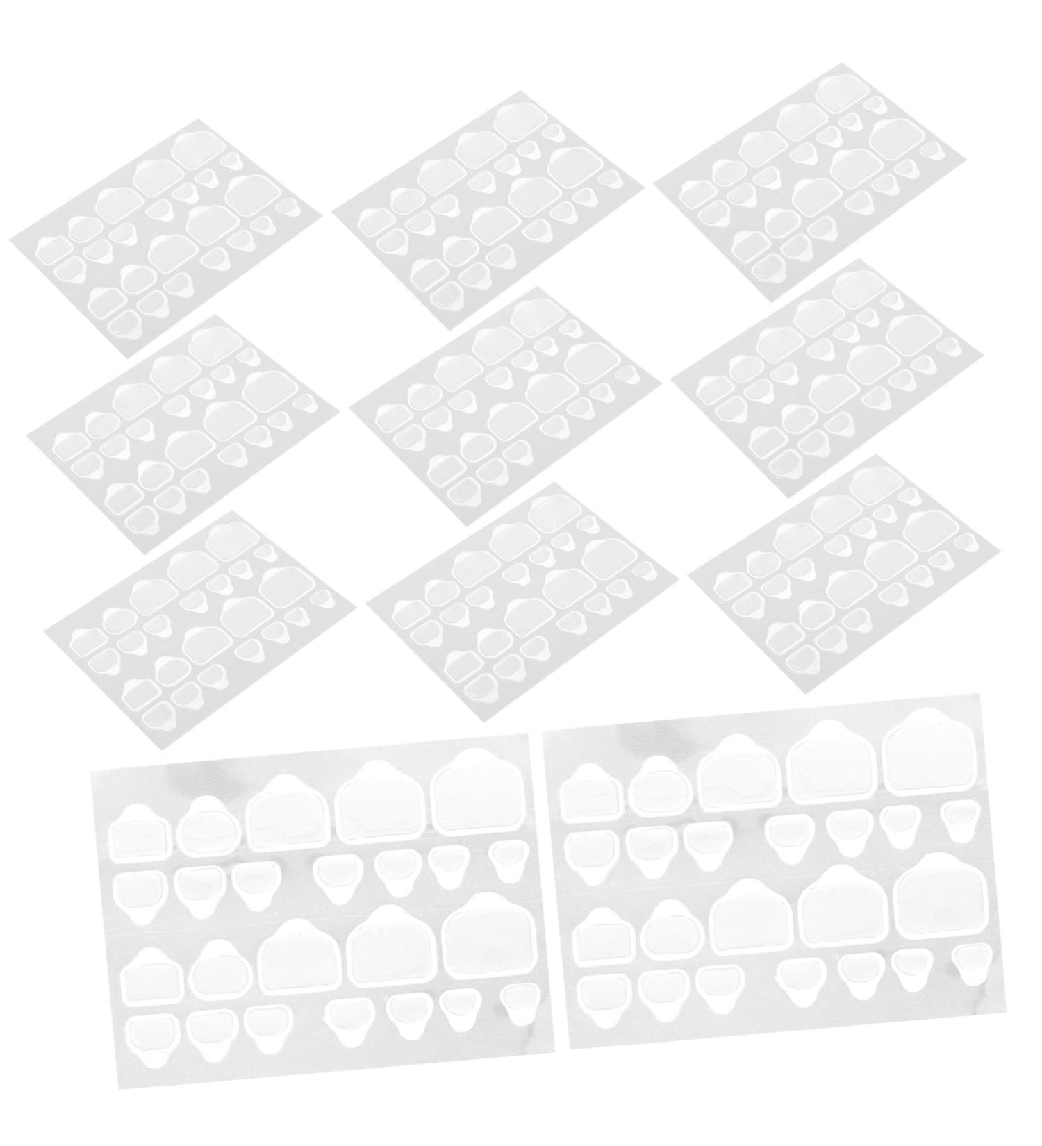 Gogogmee 20 Sheets Nail Stickers for Nail Art False Toenails for Big Toe Nail Adhesive Tabs Nail Glue Tabs Press on Sticky Tabs Sticky Nail Tabs Glue on Nails Medium Length Nail Sticky Tabs - Buy Online on GoSupps.com