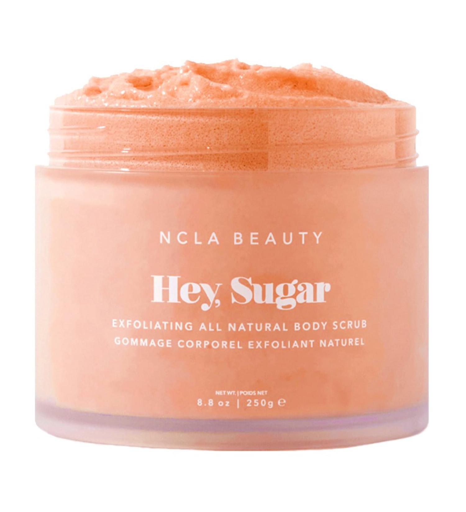 NCLA Beauty Hey Sugar All Natural Body Scrub - Moisturizing Exfoliating Sugar Scrub - Shea Cocoa and Mango Butters - Peach - 8.8 oz - Buy Online on GoSupps.com