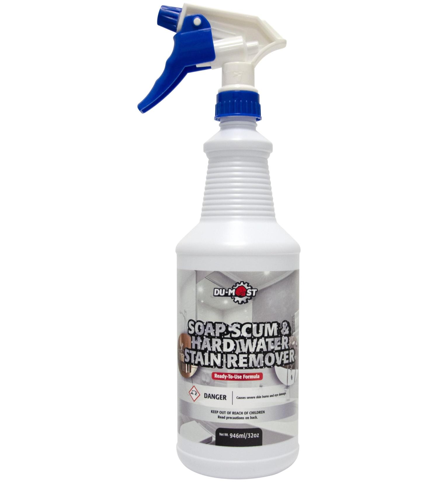 DU-MOST Soap Scum & Hard Water Stain Remover - High Foaming Acid Cleaner for Kitchen & Bathroom | 32 Oz Limescale & Soap Residue Solution - Buy Online on GoSupps.com